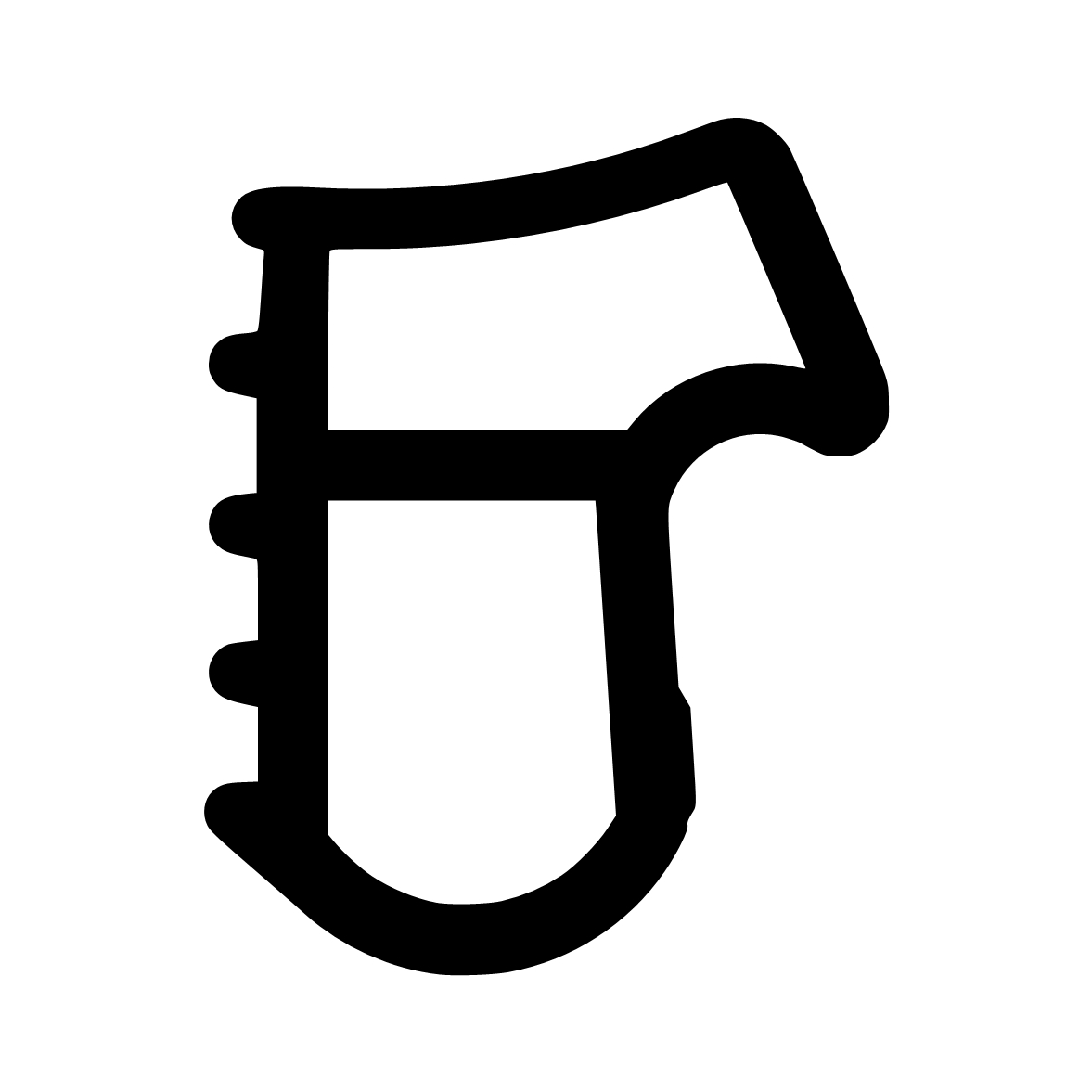 Türrahmen Dichtung - Stahlzargendichtung für senkrechte Nut | 17 mm Höhe | Farbe: braun