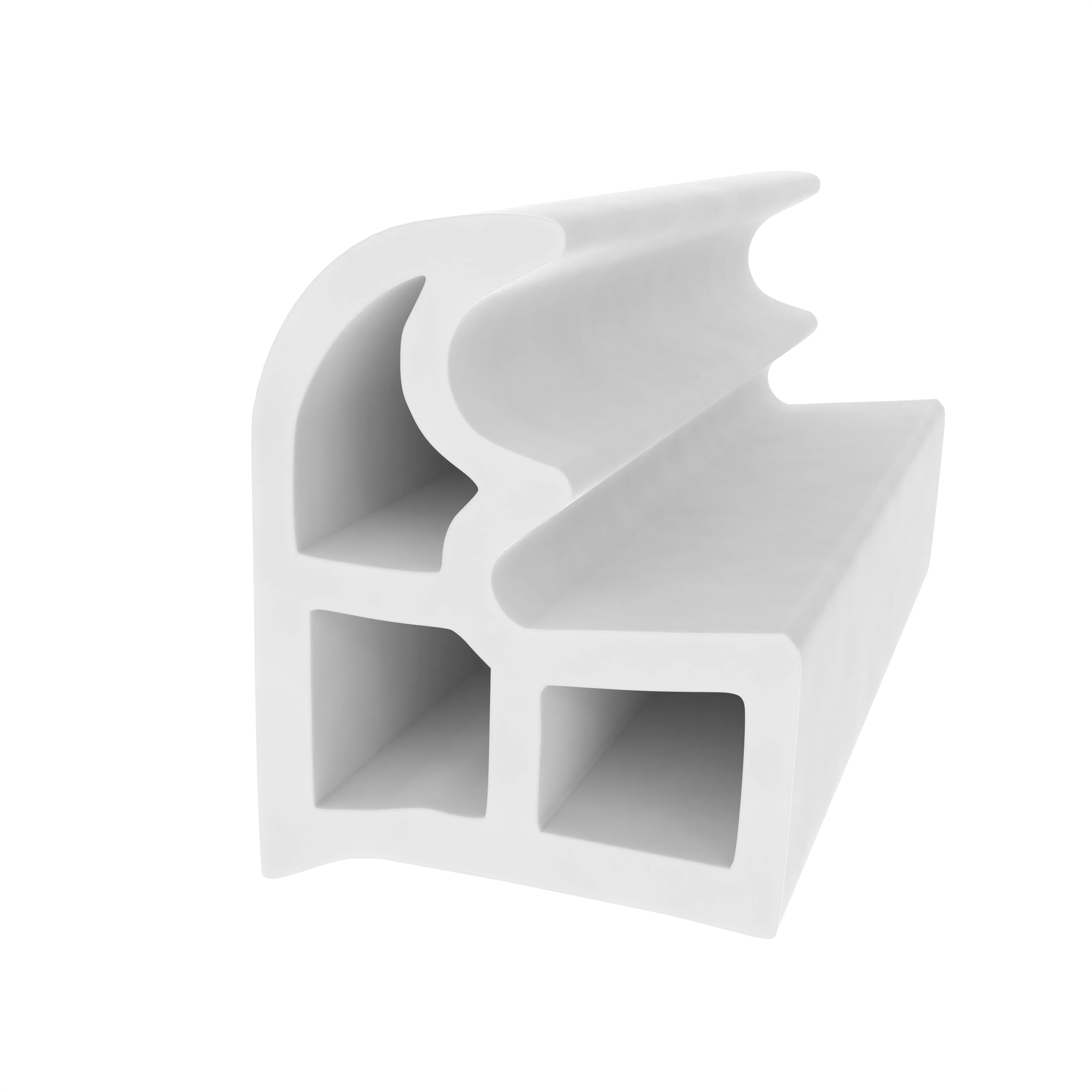 Türrahmen Dichtung - Stahlzargendichtung für hinterschrnittene Nut | 18 mm Höhe | Farbe: weiß