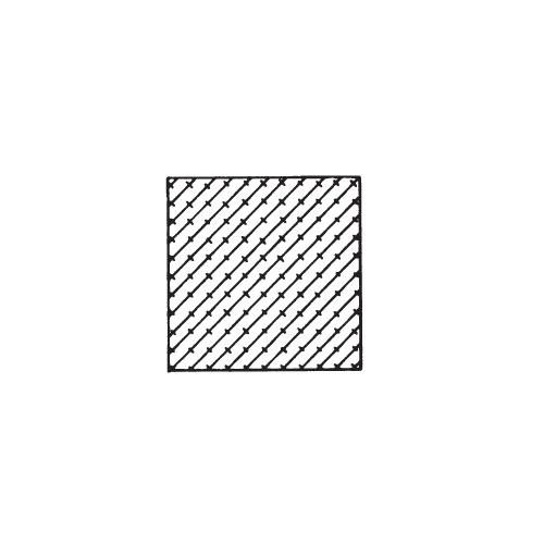 Vierkantprofil 15 x 15 mm in grau