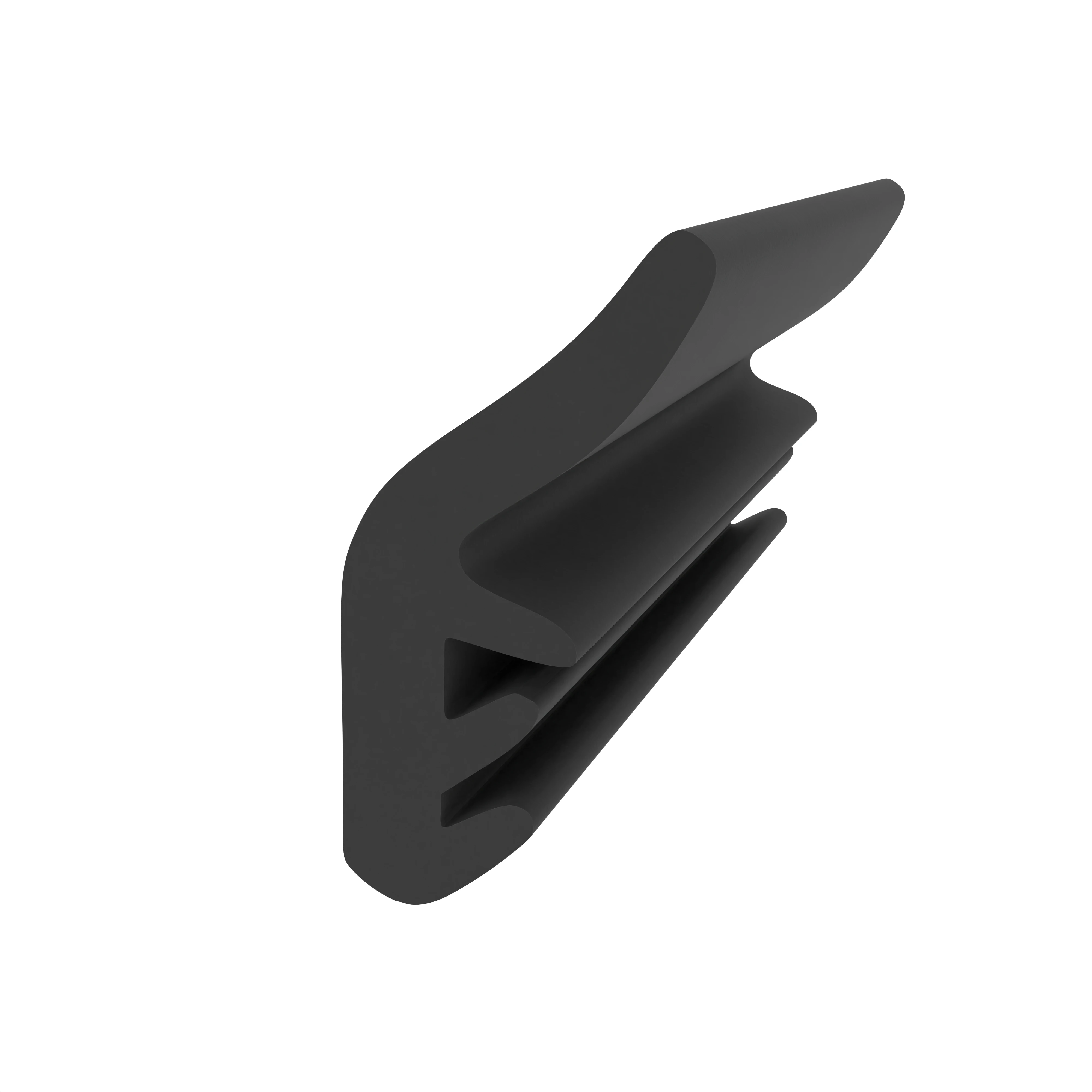 Türrahmen Dichtung - Anschlagdichtung für Holzfenster | 14 mm Höhe | Farbe: schwarz