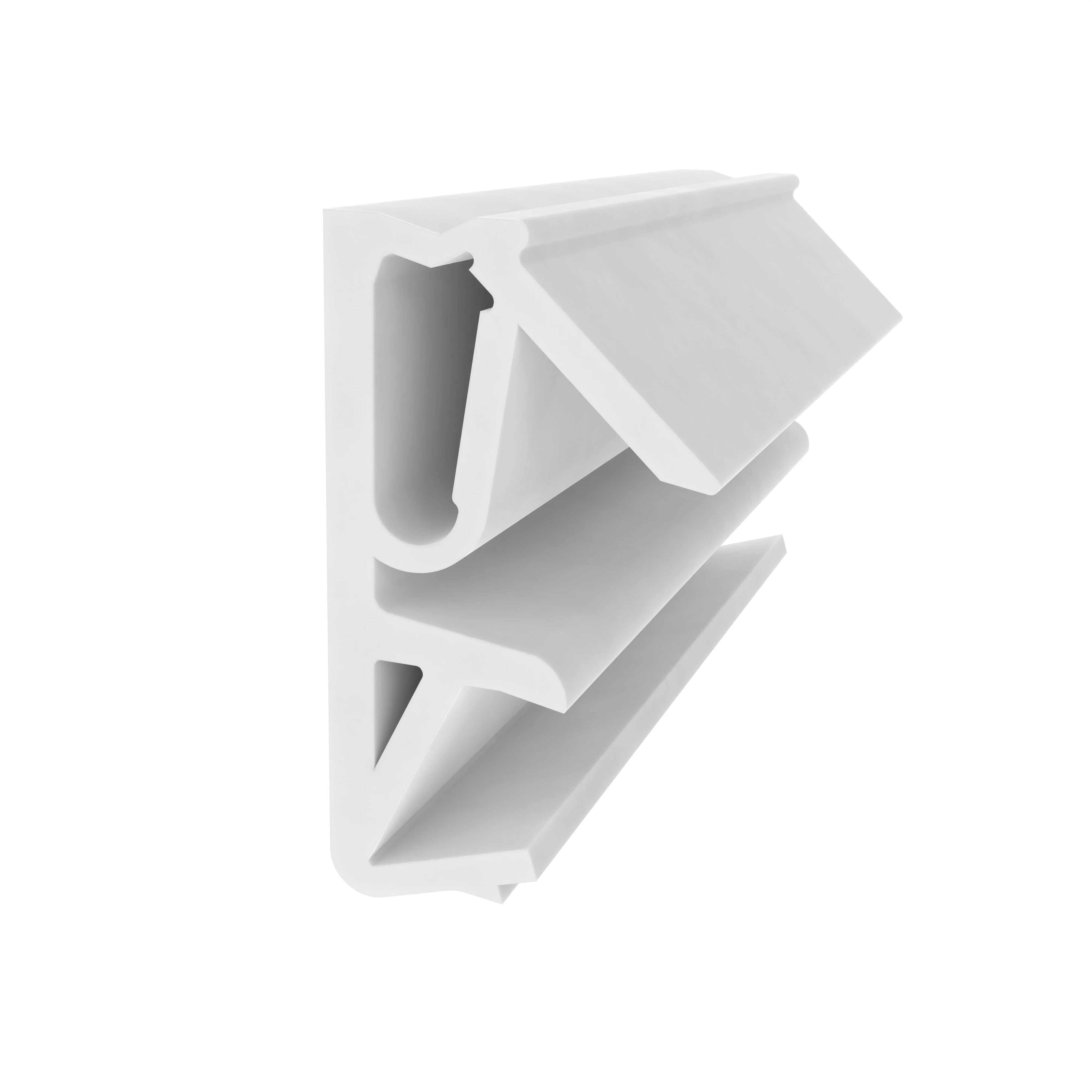 Flügelfalzdichtung für Holzelemente  | 12 mm Falzhöhe | Farbe: weiß