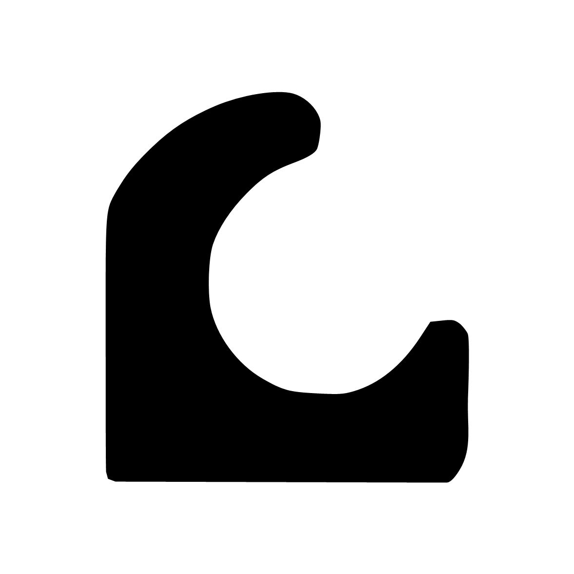 Moosgummi - Stahlzargendichtung für Stahlrahmen | 23 mm Höhe | Farbe: schwarz