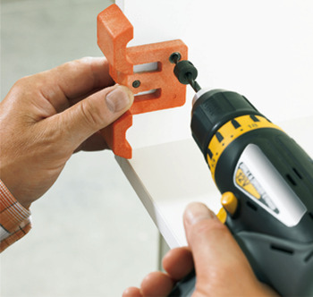 Scharniere - Bohrlehre 65.5070 | für Kreuzmontageplatten