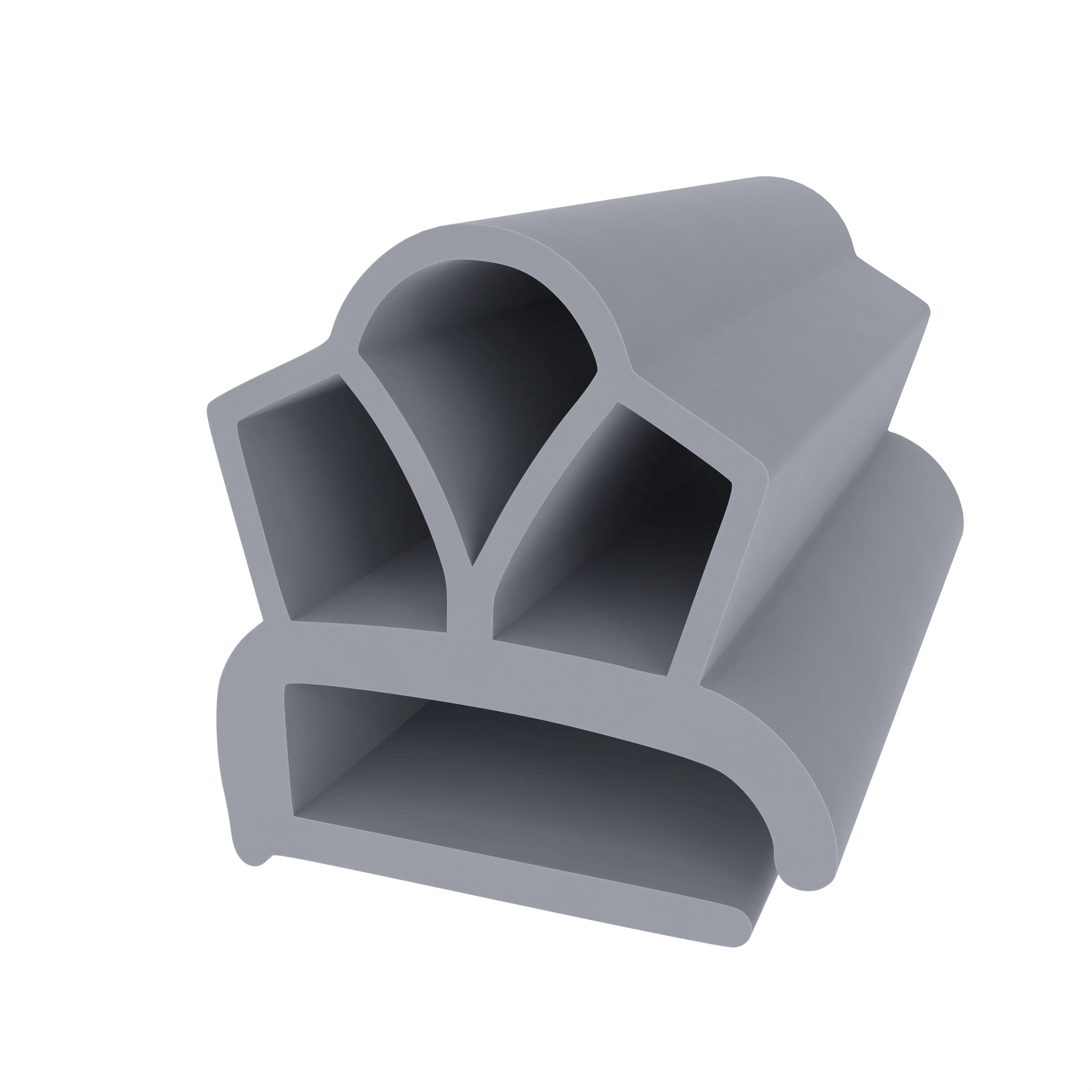 Zum Schrauben - Kühlschrankdichtungsrahmen | Höhe: 19,4 mm | Farbe: grau