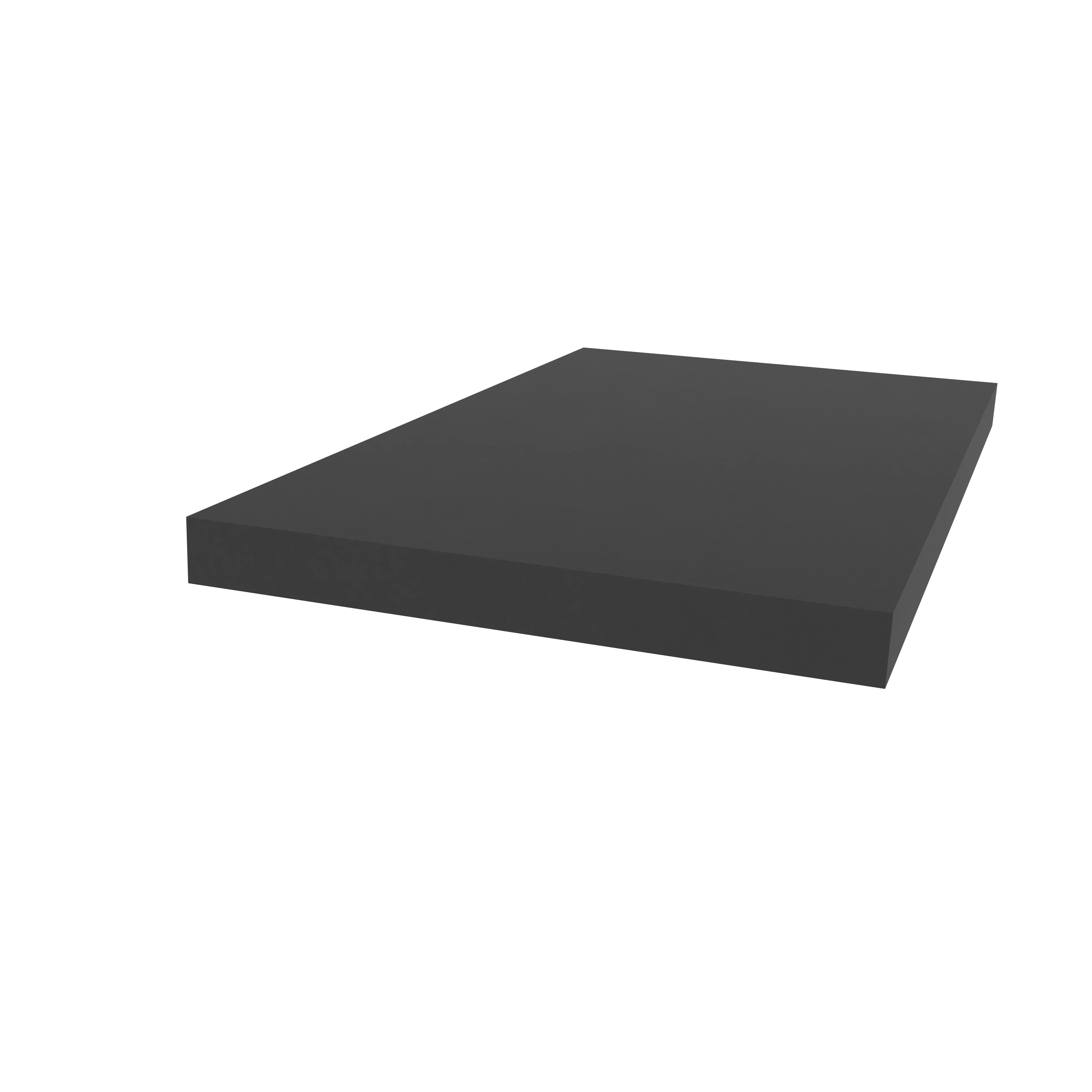 Moosgummidichtung vierkant | 5 mm Höhe | Farbe: schwarz