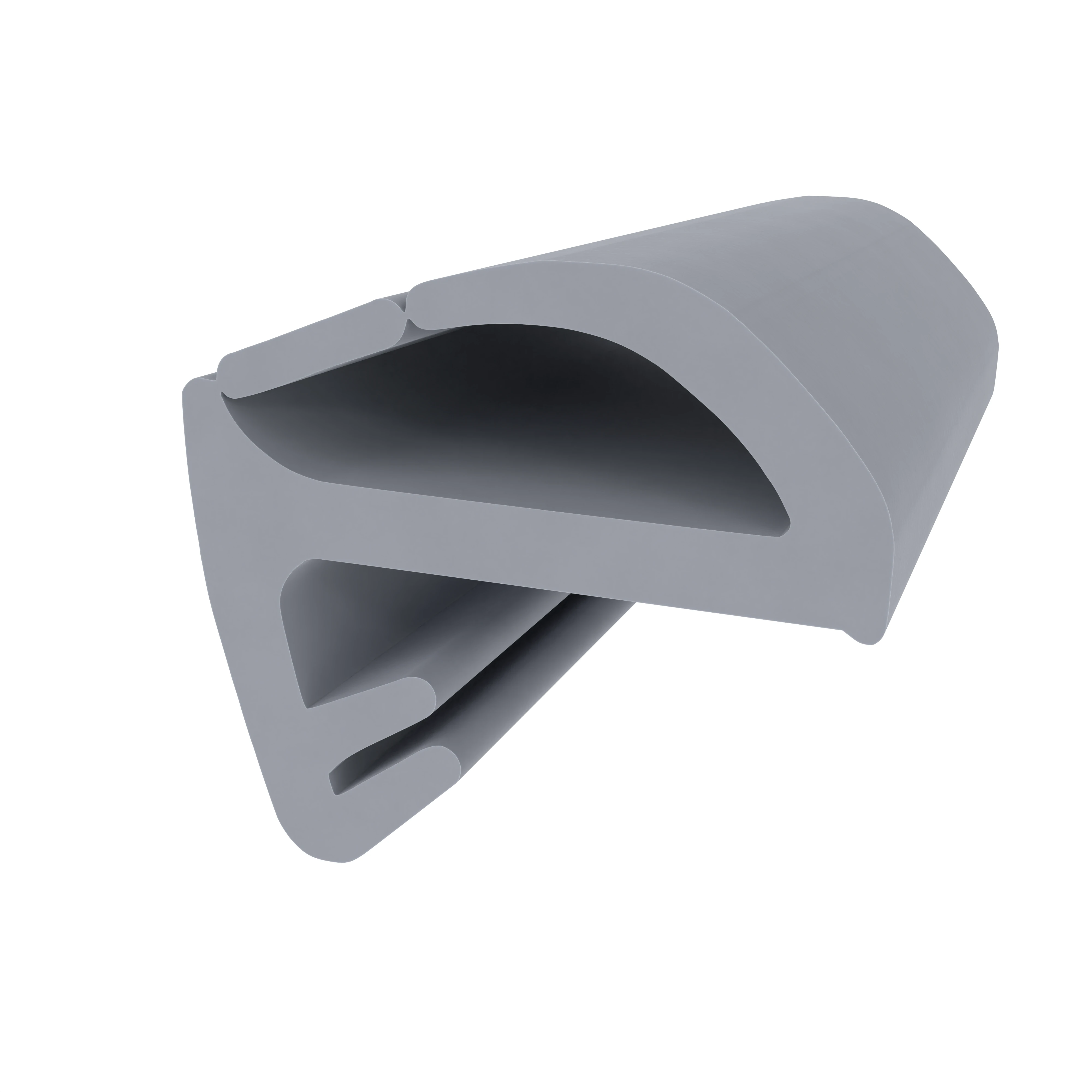 Türrahmen Dichtung - Stahlzargendichtung für Stahlzargen | 15 mm Breite | Farbe: grau