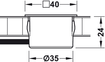 Beleuchtung - Zuleitung für LED-Band monochrom | Nennspannung: 12 V | Kabellänge: 2000 mm