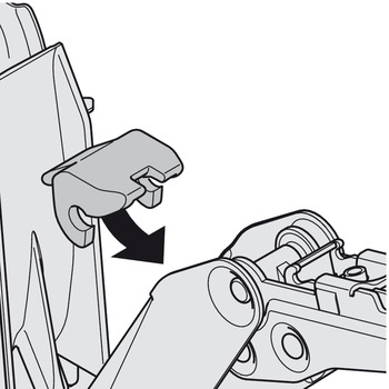 Öffnungswinkelbegrenzer für Free flap 1.7 schwarz