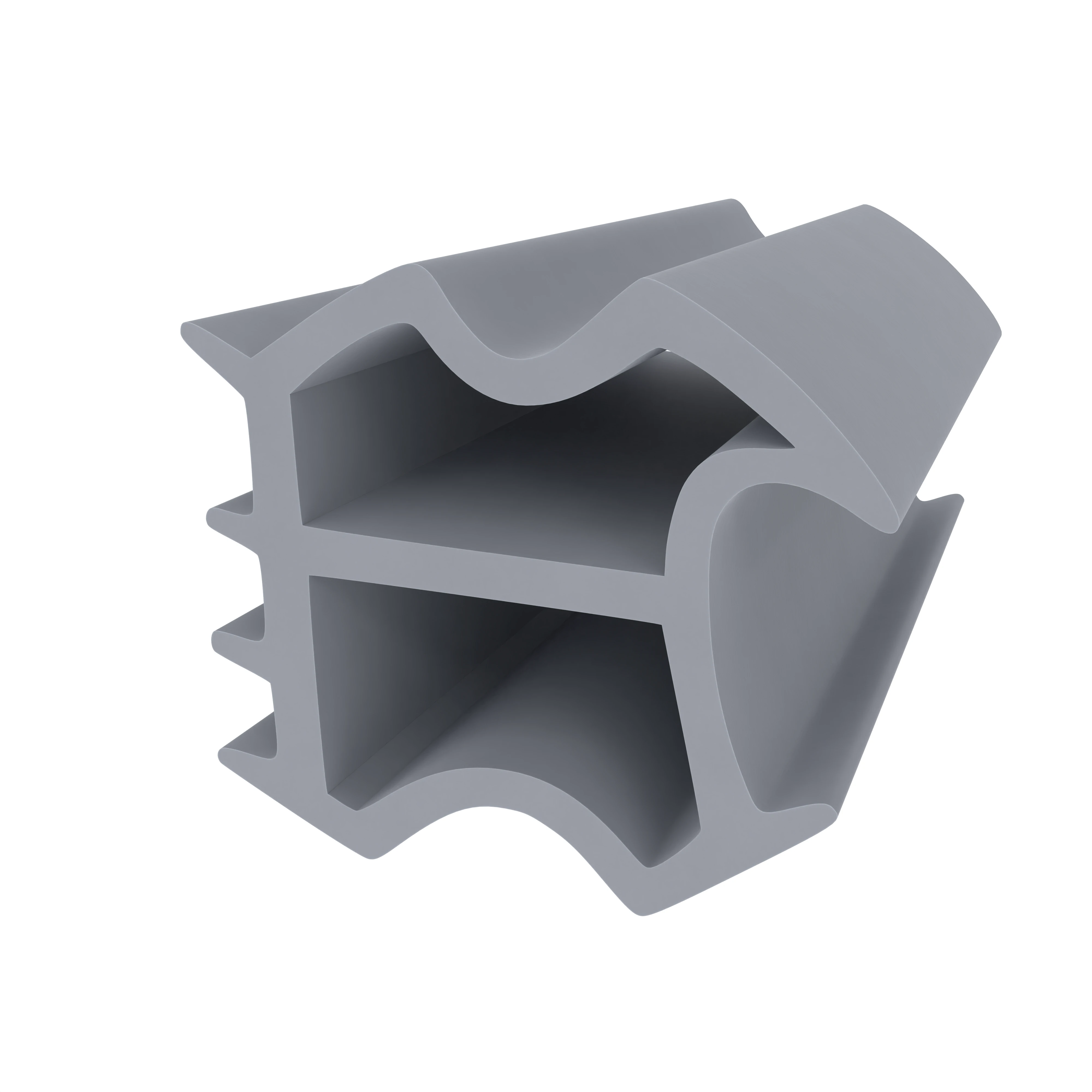 Stahlzargendichtung für Metallzargen | 17 mm Höhe | Farbe: grau
