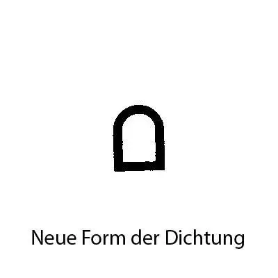 Türrahmen Dichtung - Stahlzargendichtung für Stahlrahmen | 8,5 mm Höhe | Farbe: grau