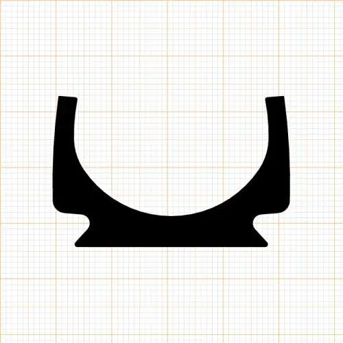 OP-Tür- und Garagentordichtungen - Garagentordichtung | Höhe: 27 mm | Farbe: Schwarz