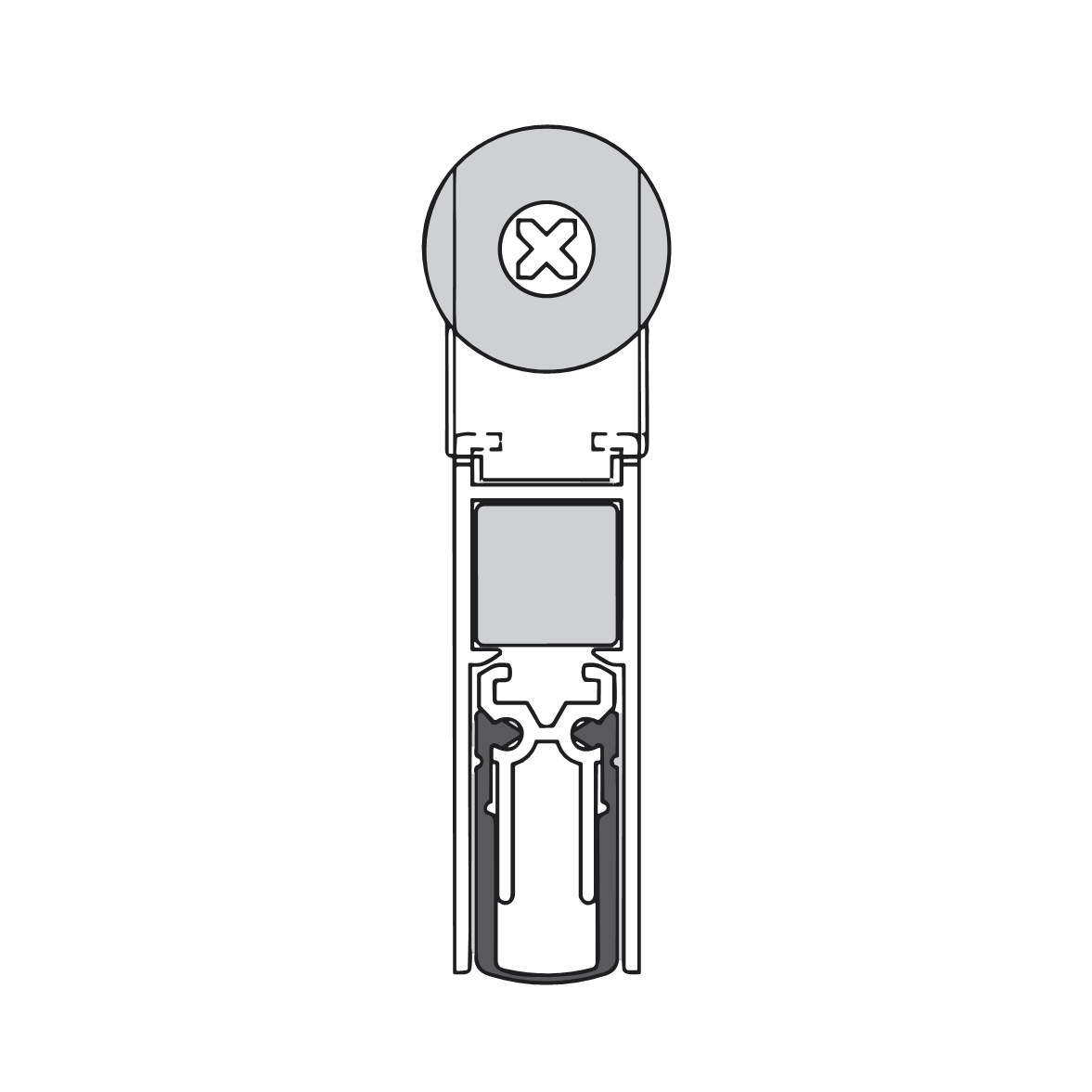 Schall-Ex Slide & Lock M-12 WS Absenkdichtung von Athmer | Länge: 708 mm