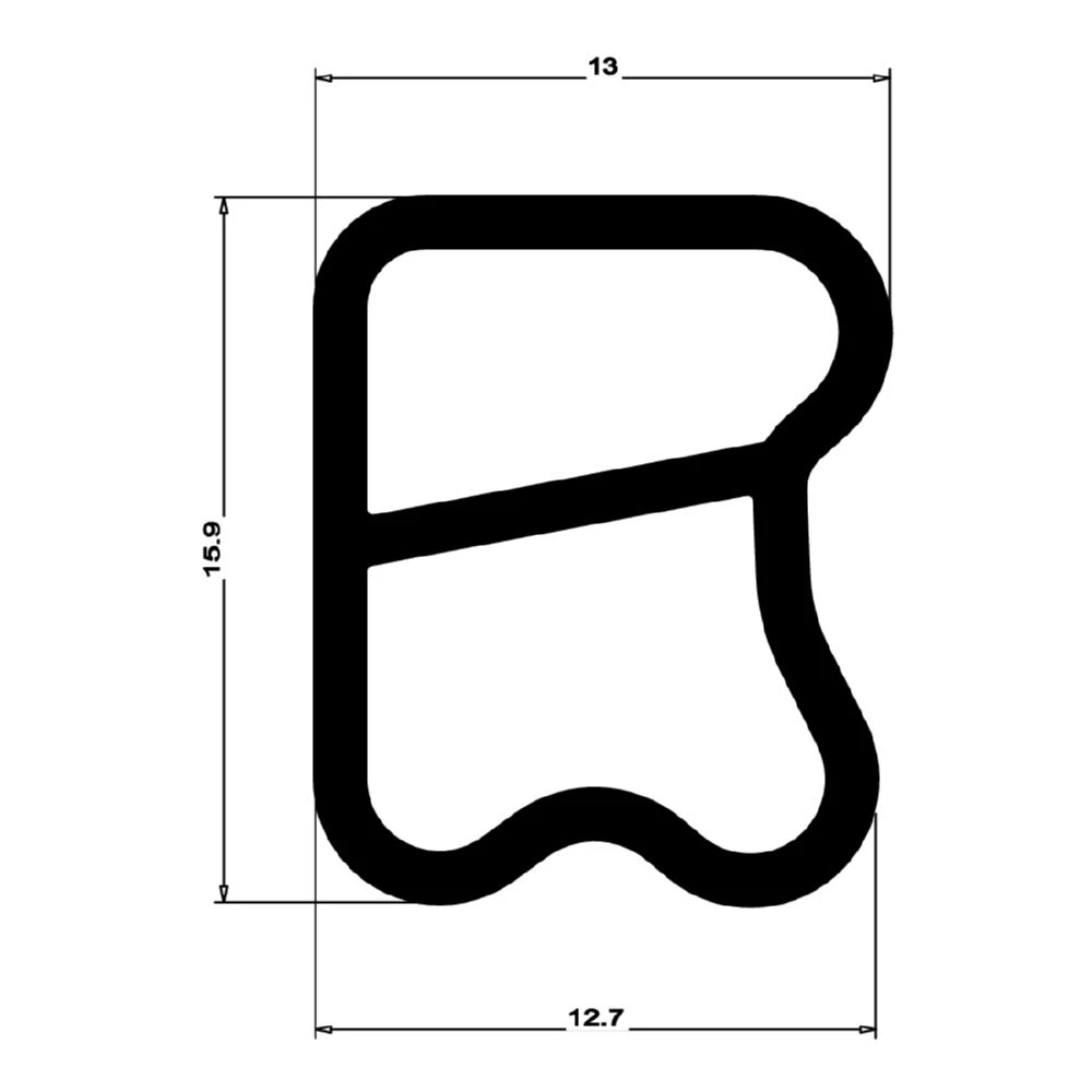Stahlzargendichtung für Stahltüren | 18 mm Höhe | Farbe: grau