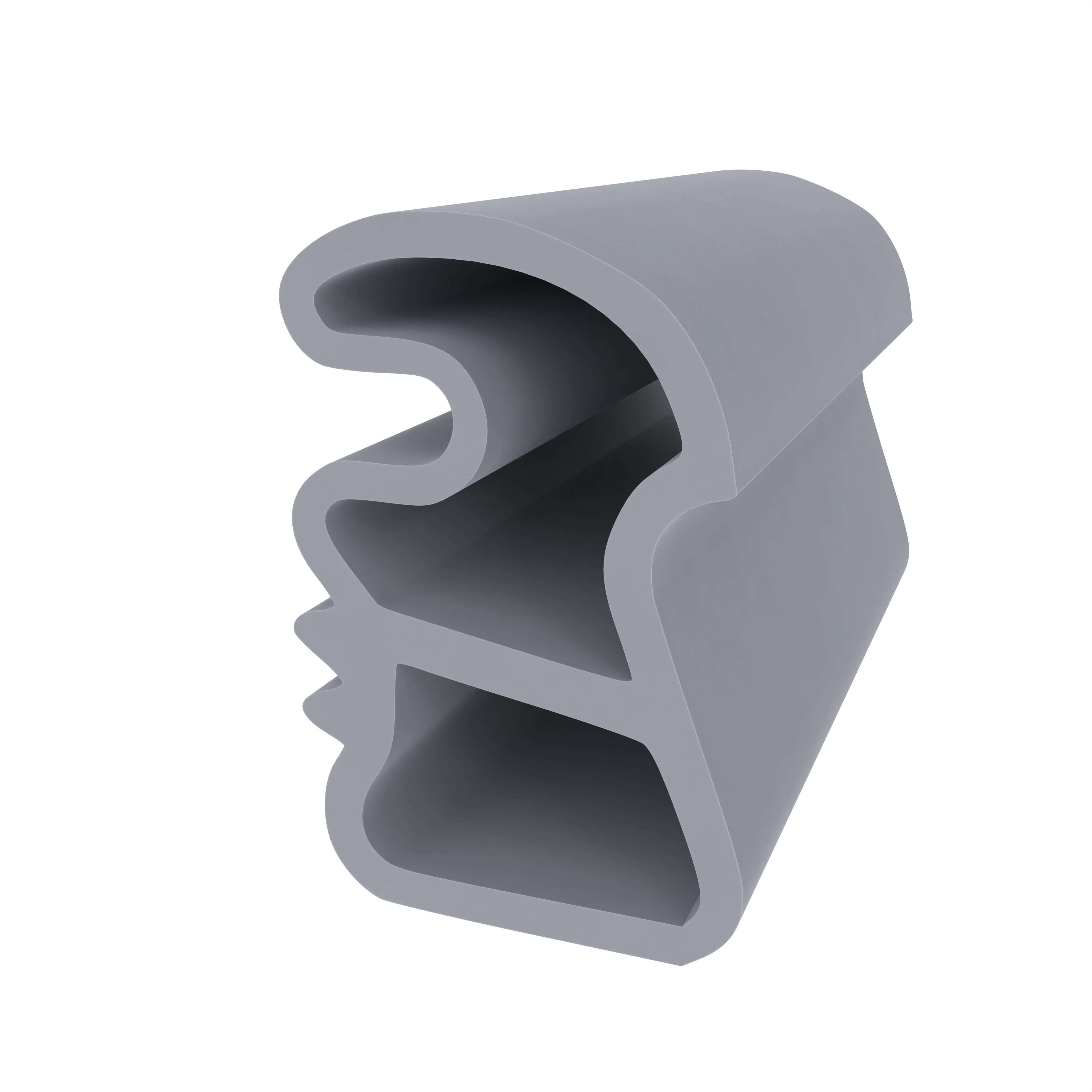 Türrahmen Dichtung - Stahlzargendichtung für Stahlzargen | 13 mm Breite | Farbe: grau