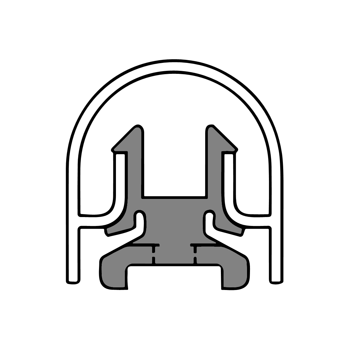 Fingerschutzprofile - Bandseitensicherungen | Länge: 1755 mm | Farbe: Silber