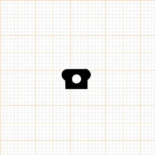 Rollladenkasten-Abdeckprofile - Führungsschienenkeder für Rollläden | Höhe: 8,5 mm | Farbe: schwarz