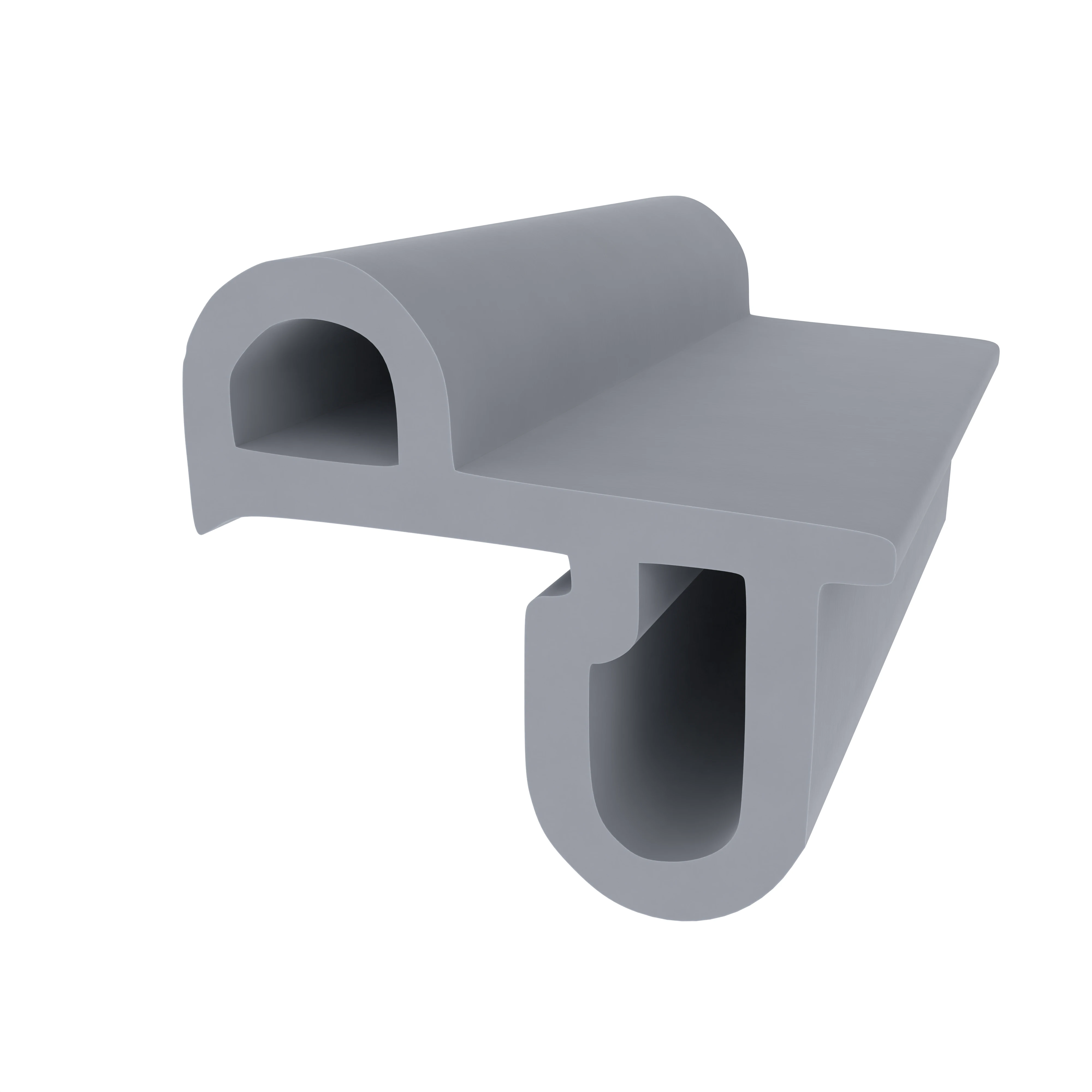 Türrahmen Dichtung - Stahlzargendichtung für Stahlrahmen | 18 mm Höhe | Farbe: grau