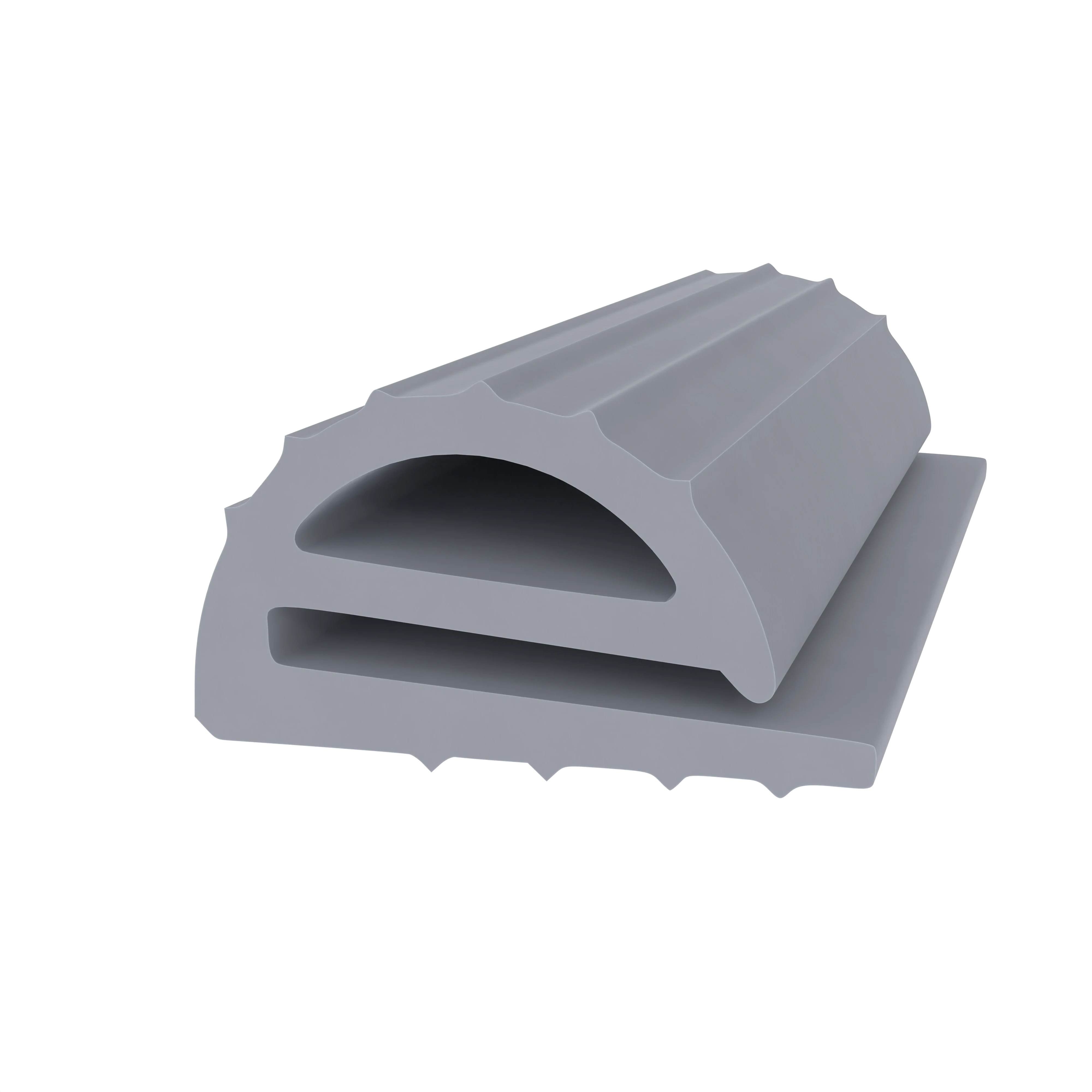 Zum Schrauben - Kühlschrankdichtung Meterware | Höhe: 11,1 mm | Farbe: grau