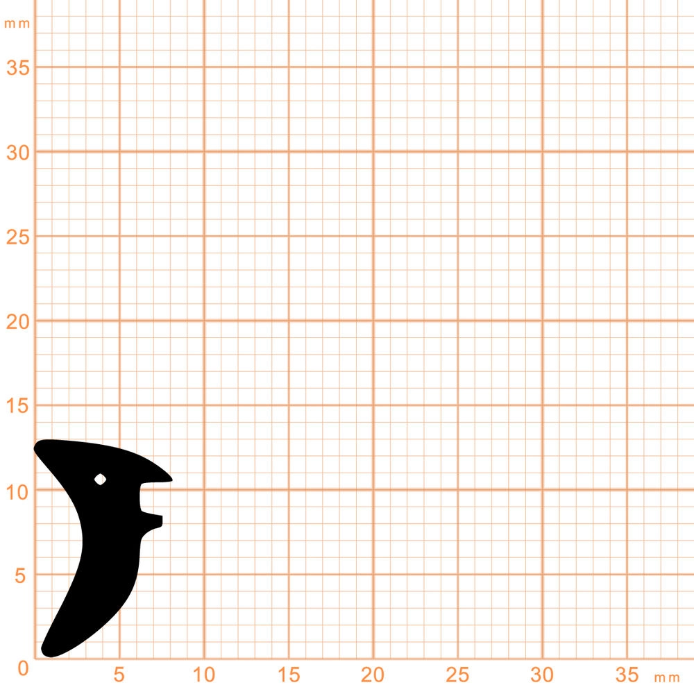 Verglasungsdichtungen - Verglasungsdichtung für Fenster | 8 mm Breite | Farbe: schwarz