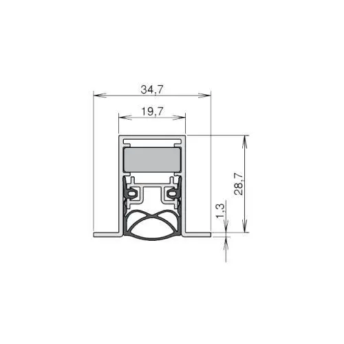 Schall-Ex Slide M-20 OS | 833 mm einseitig (833 mm)