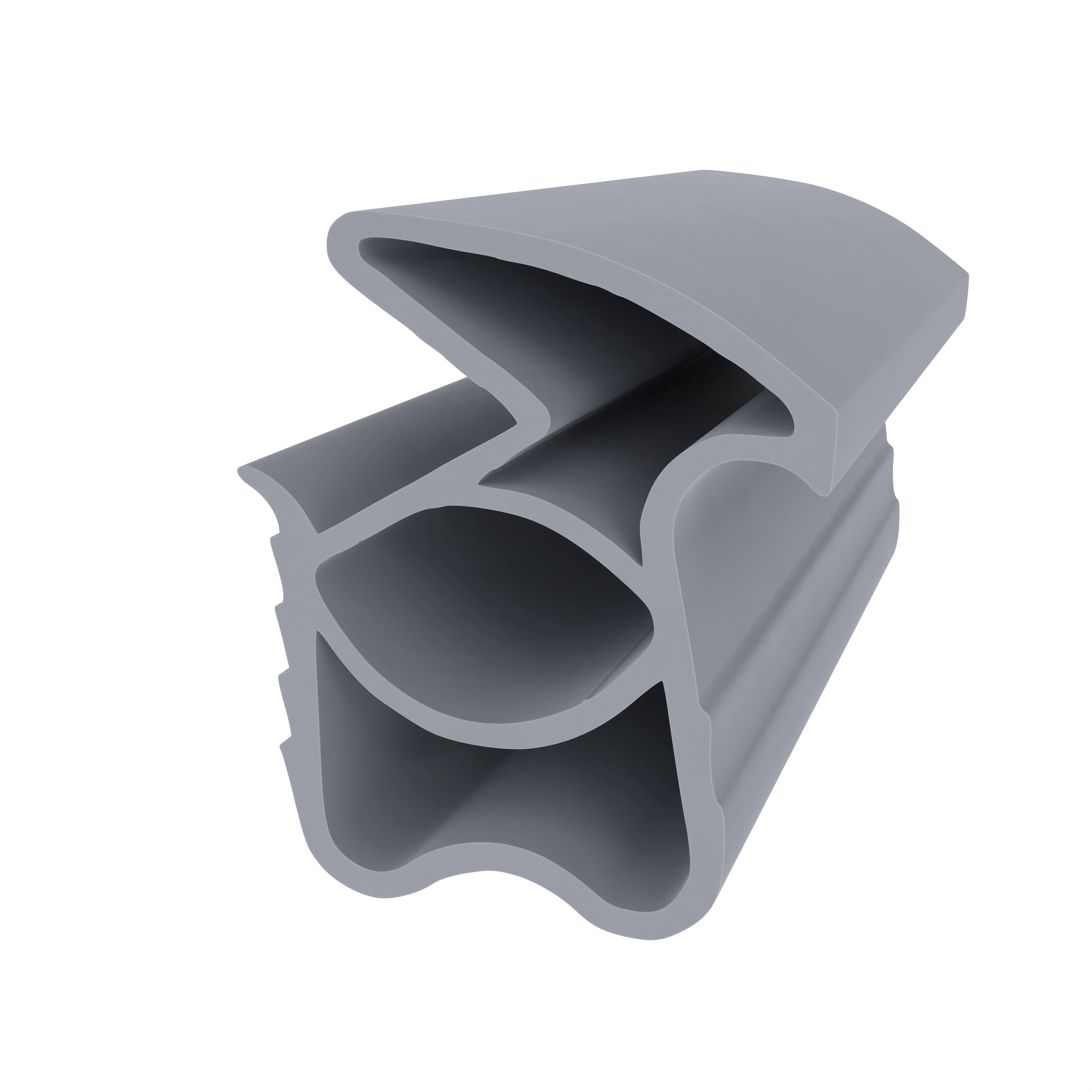 Stahlzargendichtung für Stahlrahmen | 20 mm Höhe | Farbe: grau