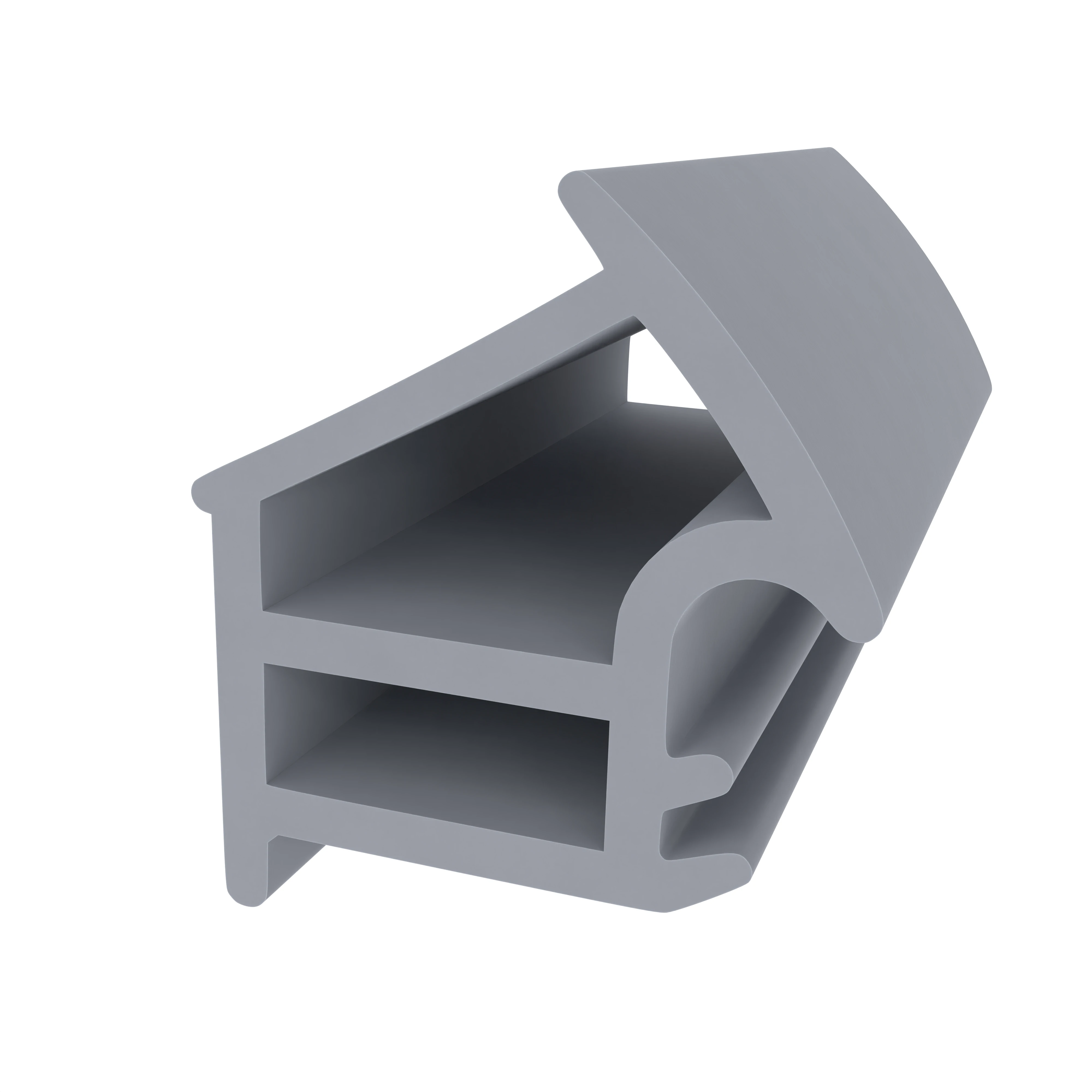 Türrahmen Dichtung - Stahlzargendichtung für Novoferm C 205 | 13,5 mm Höhe | Farbe: grau