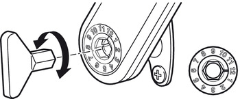 Beschläge - Innensechskantschlüssel | Schlüsselweite: 10 mm | Farbe: Grau