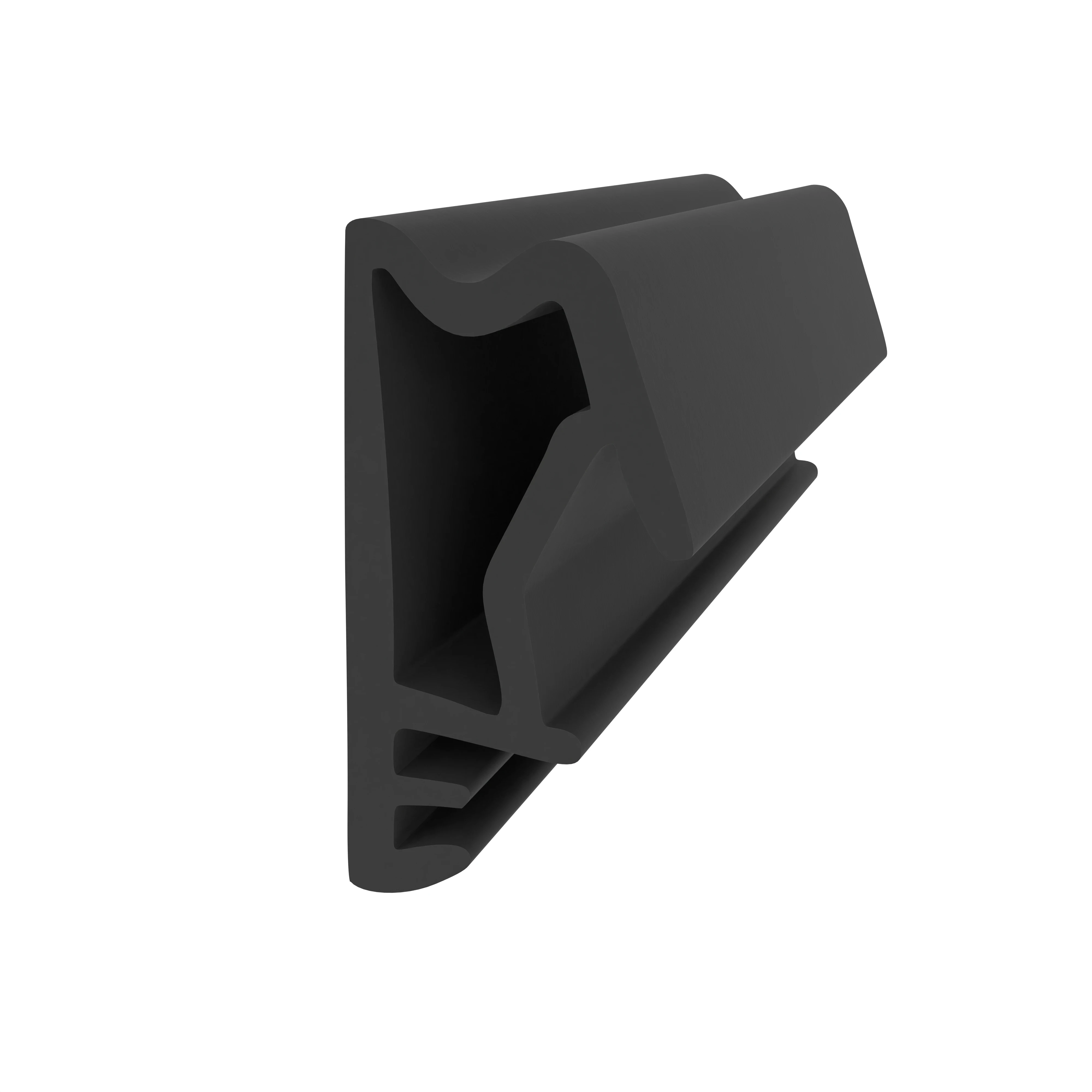 Flügelfalzdichtung für Schörghuber Spezialtüren | 15 mm Höhe | Farbe: schwarz