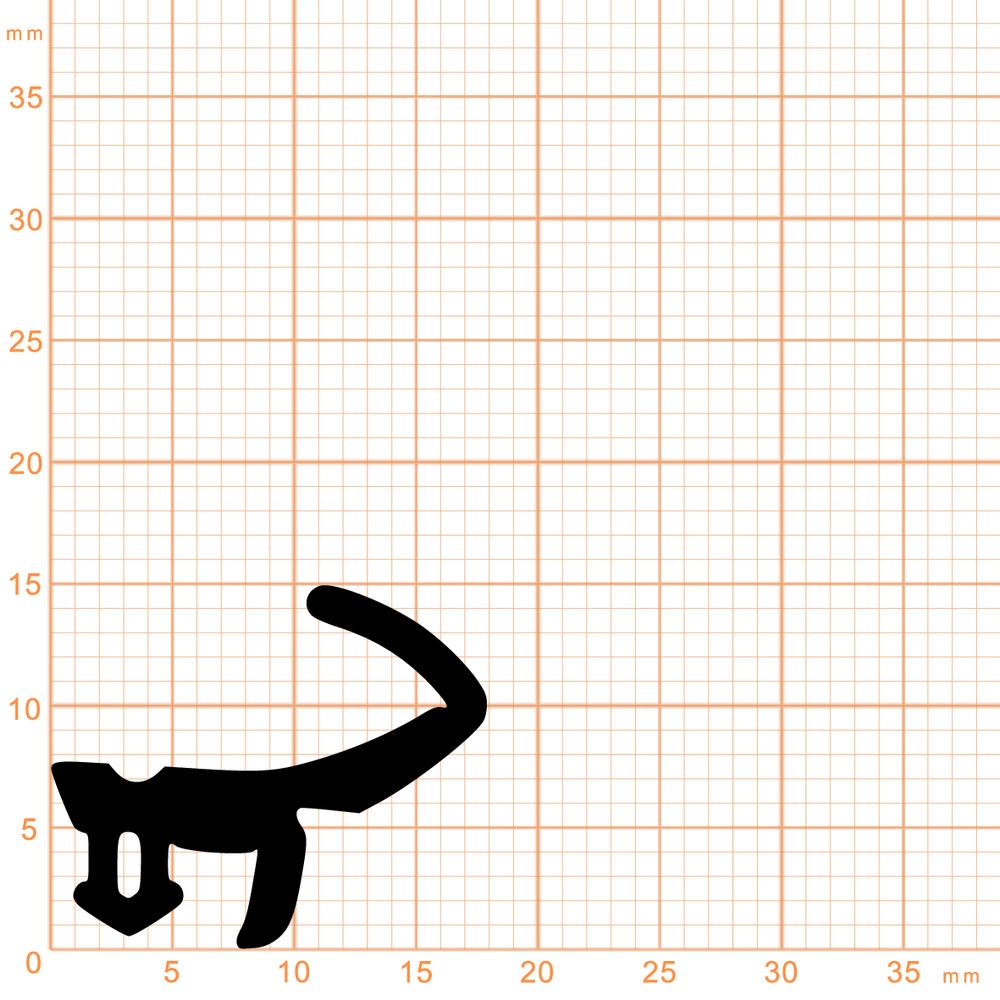 Türrahmen Dichtung - Anschlagdichtung für Schüco, Viennaplast und Wicona | 15 mm Höhe | Farbe: schwarz