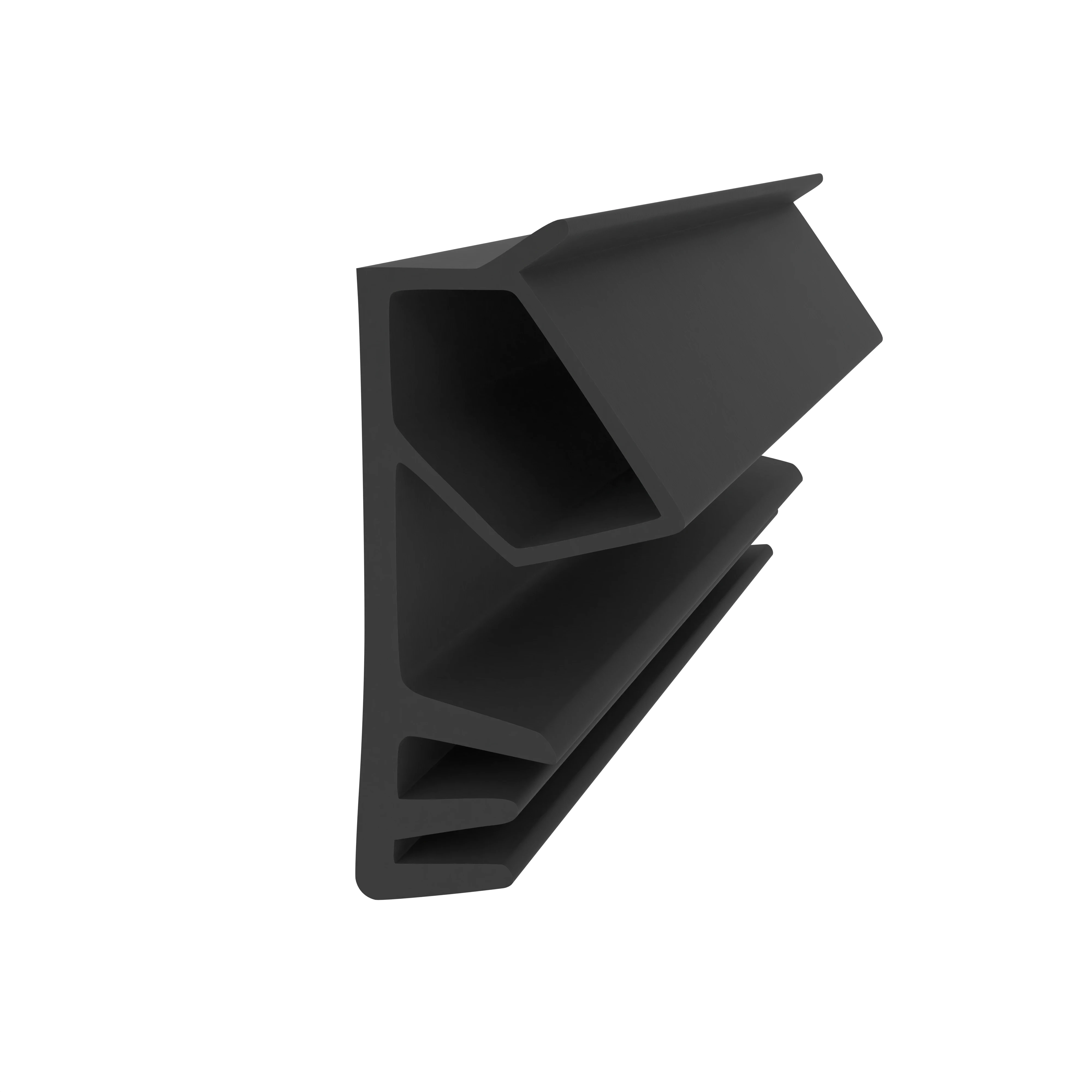 Flügelfalzdichtung für Holzelemente  | 15 mm Falzhöhe | Farbe: schwarz