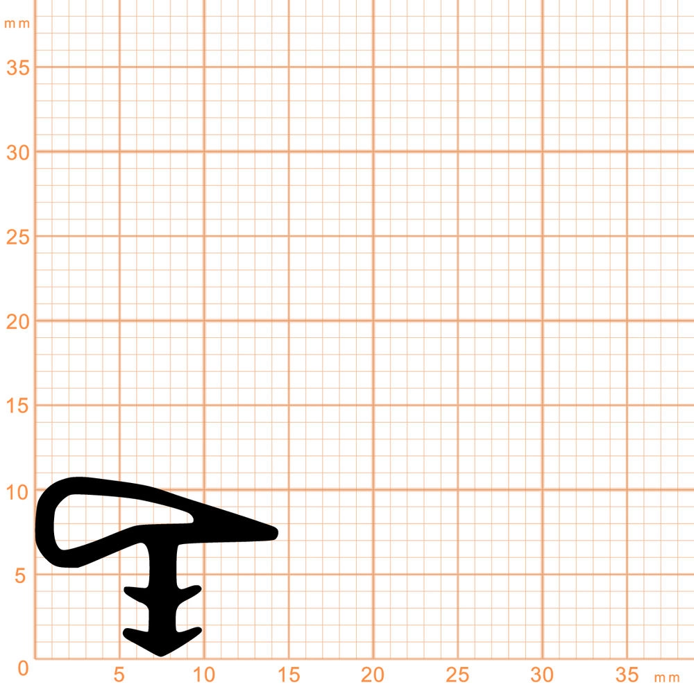 Türrahmen Dichtung - Holzzargendichtung für Haustüren | 4 mm Nutbreite | Farbe: braun