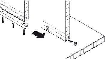 Verbinder & Bodenträger - Bohrlehre mit Senkbohrer | für Schienen mit Keilnut