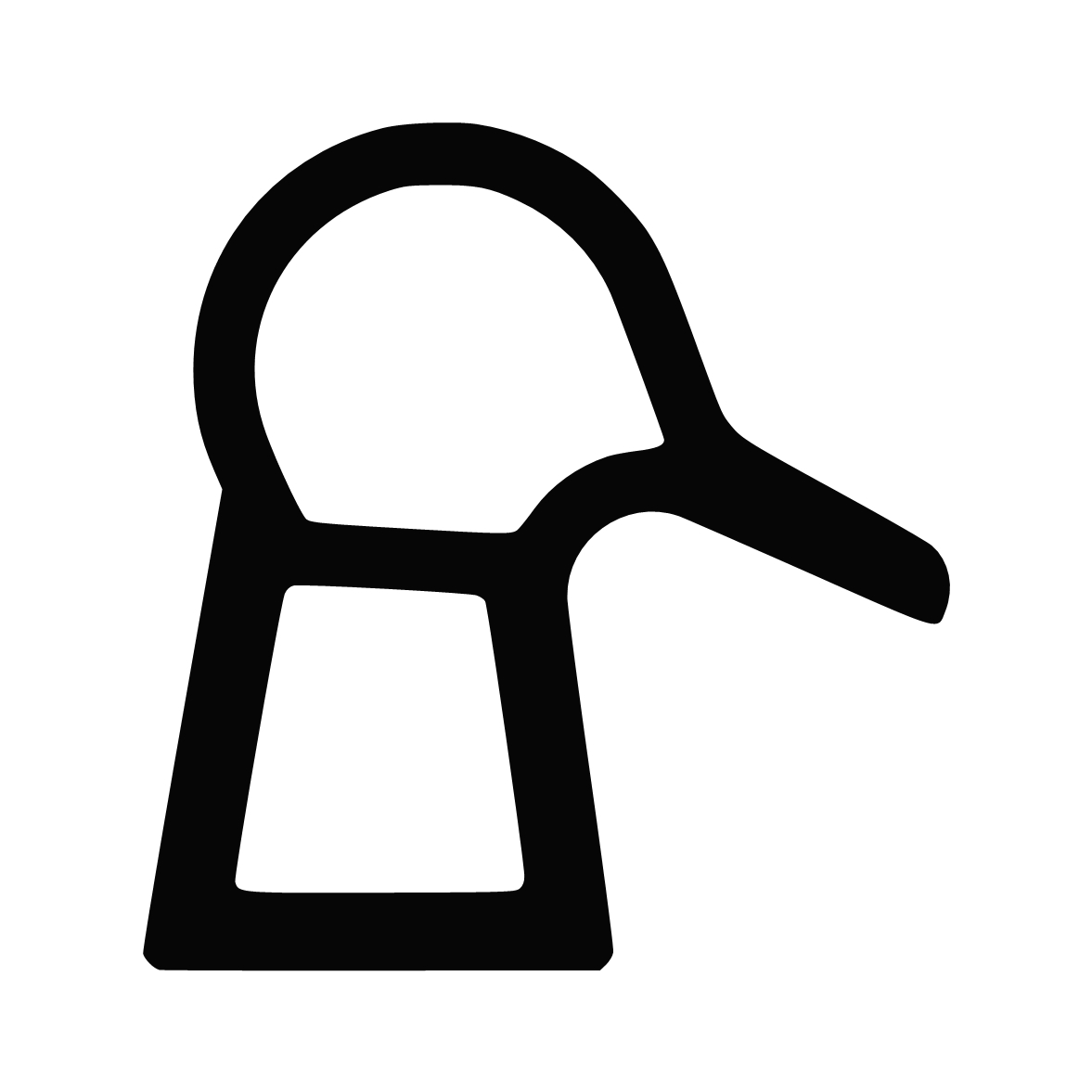 Türrahmen Dichtung - Stahlzargendichtung für Stahltüren | 15,6 mm Höhe | Farbe: grau