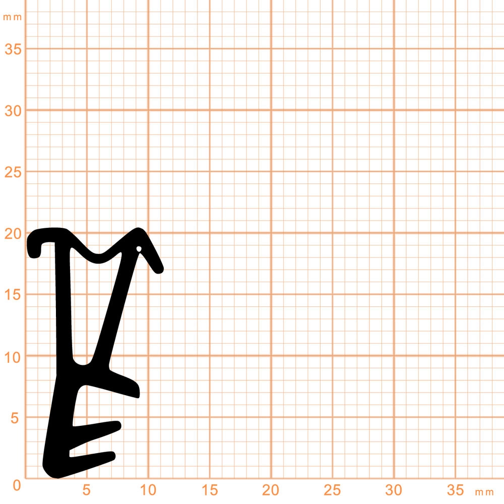 Flügelfalzdichtungen - Blendrahmendichtung für Holzelemente | 12 mm Falzhöhe | Farbe: braun