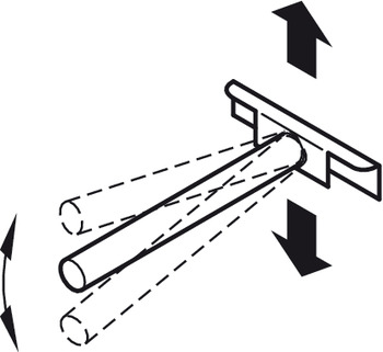 Verbinder & Bodenträger - Tablarträger mit Anschraubplatte | Länge: 112 mm | Breite: 68 mm
