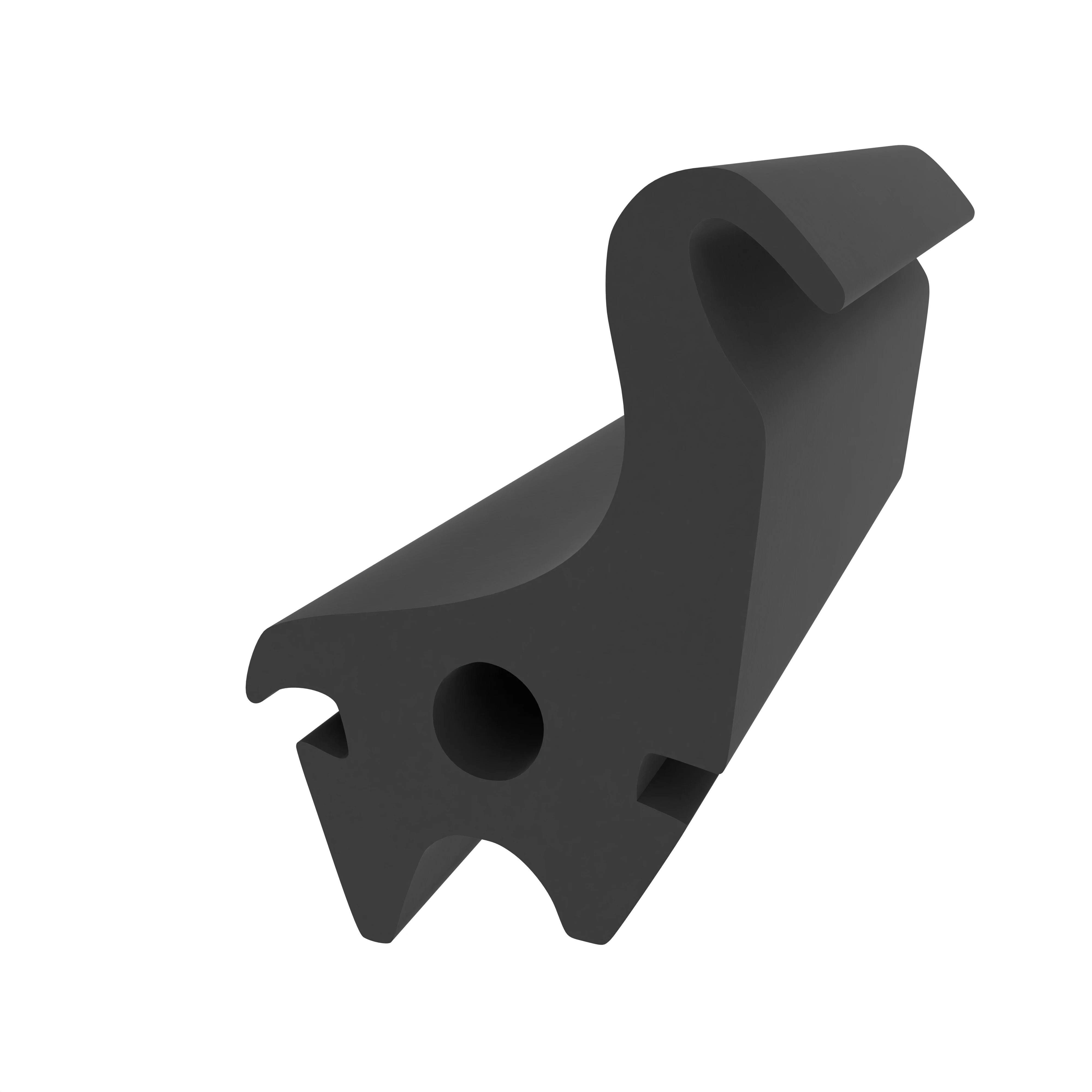 Mitteldichtungen - Mitteldichtung für Metall- und Alufenster | 26,5 mm Höhe | Farbe: schwarz