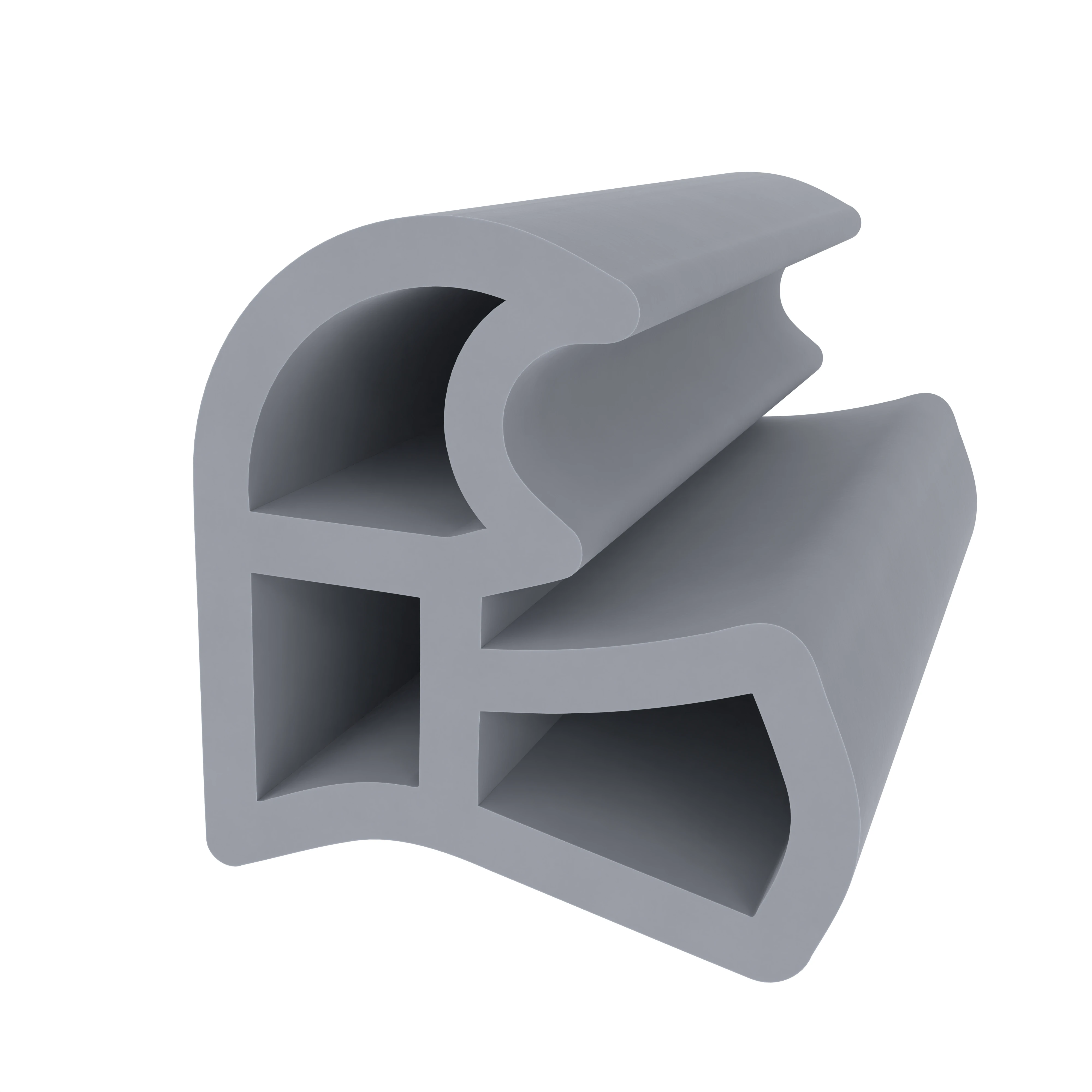 Stahlzargendichtung für Stahltüren | 15 mm Höhe | Farbe: grau
