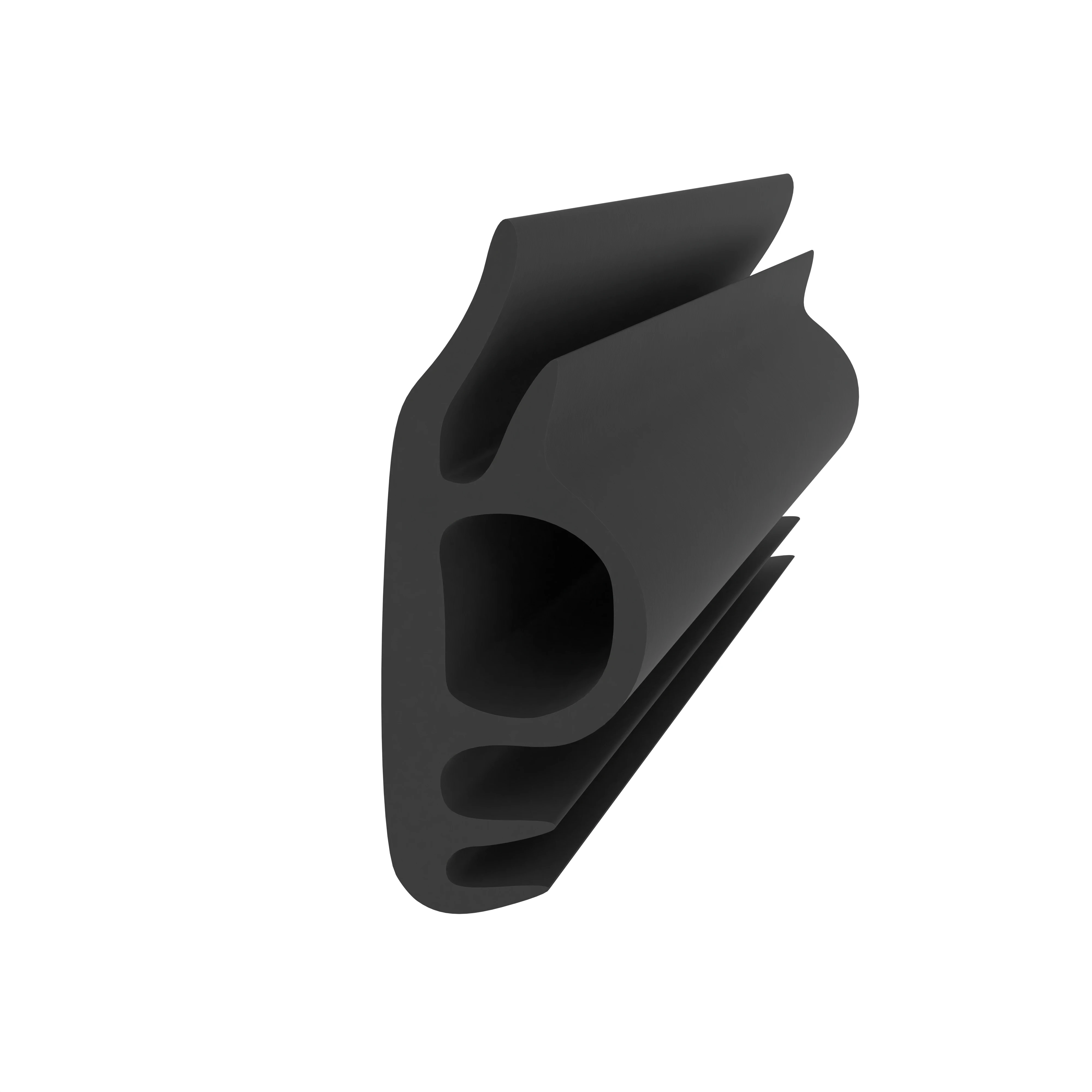 Flügelfalzdichtungen - Flügelfalzdichtung für Holzzargen  | 12 mm Falzhöhe | Farbe: schwarz