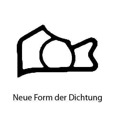 Türrahmen Dichtung - Stahlzargendichtung für Stahltüren | 19 mm Höhe | Farbe: grau