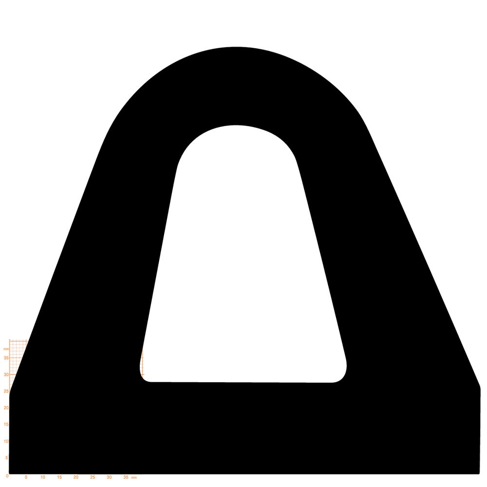 Gummi-Scheuerleisten - D-Fender Rammschutz für Boote | Höhe: 95 mm | Farbe: schwarz