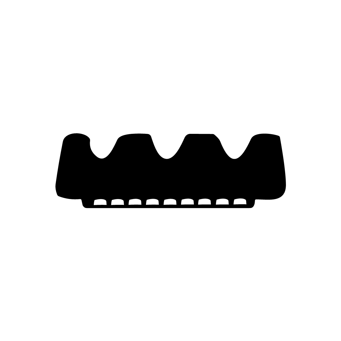 Türdichtung selbstklebend - Klebedichtung mit K-Profil | Spaltbreite: 2 – 3 mm | Farbe: braun
