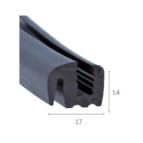 Klemmprofil für Fahrzeuge | Höhe: 14 mm | Farbe: schwarz Klemmprofil für Fahrzeuge | Höhe: 14 mm | Farbe: schwarz