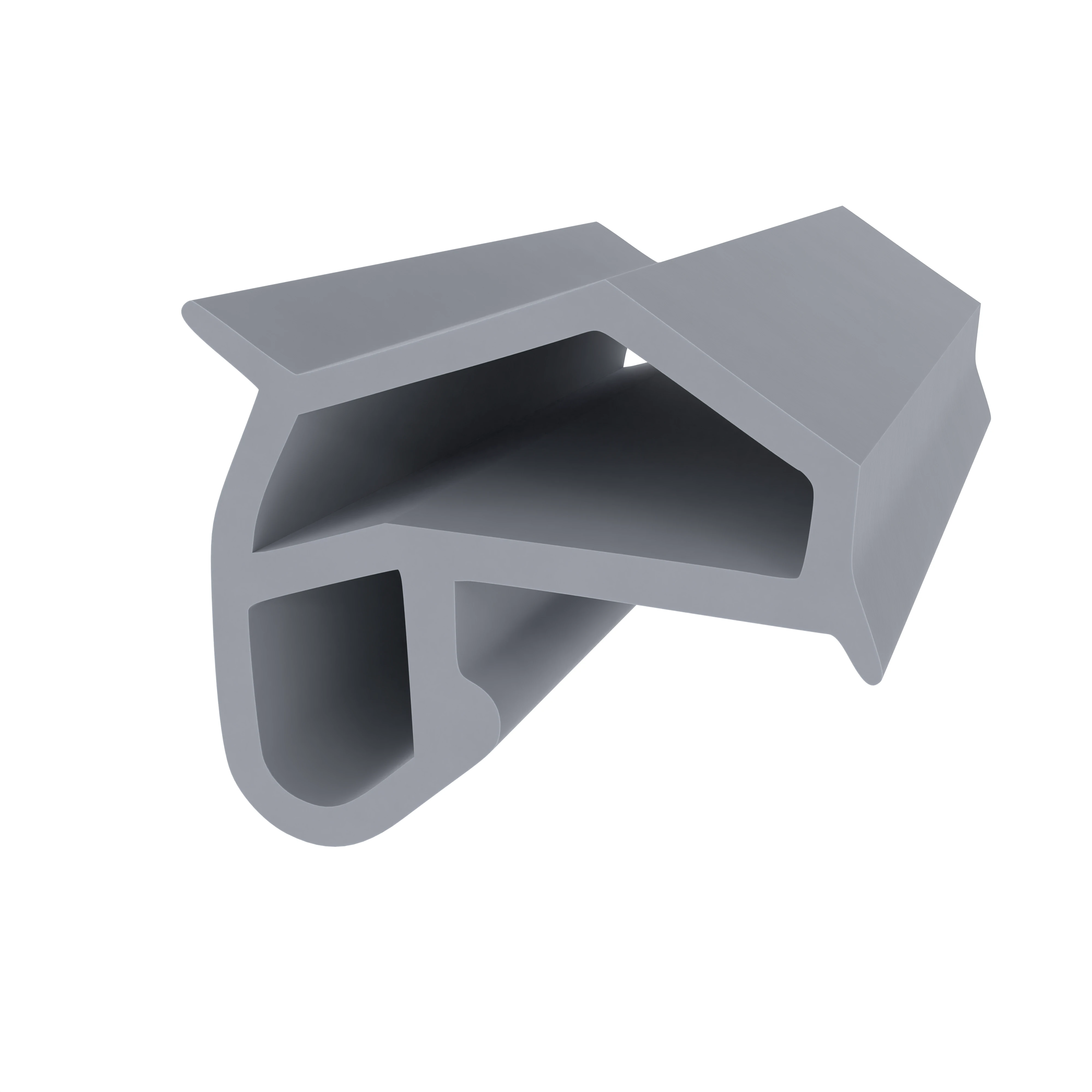 Stahlzargendichtung für Stahltüren | 13 mm Höhe | Farbe: grau