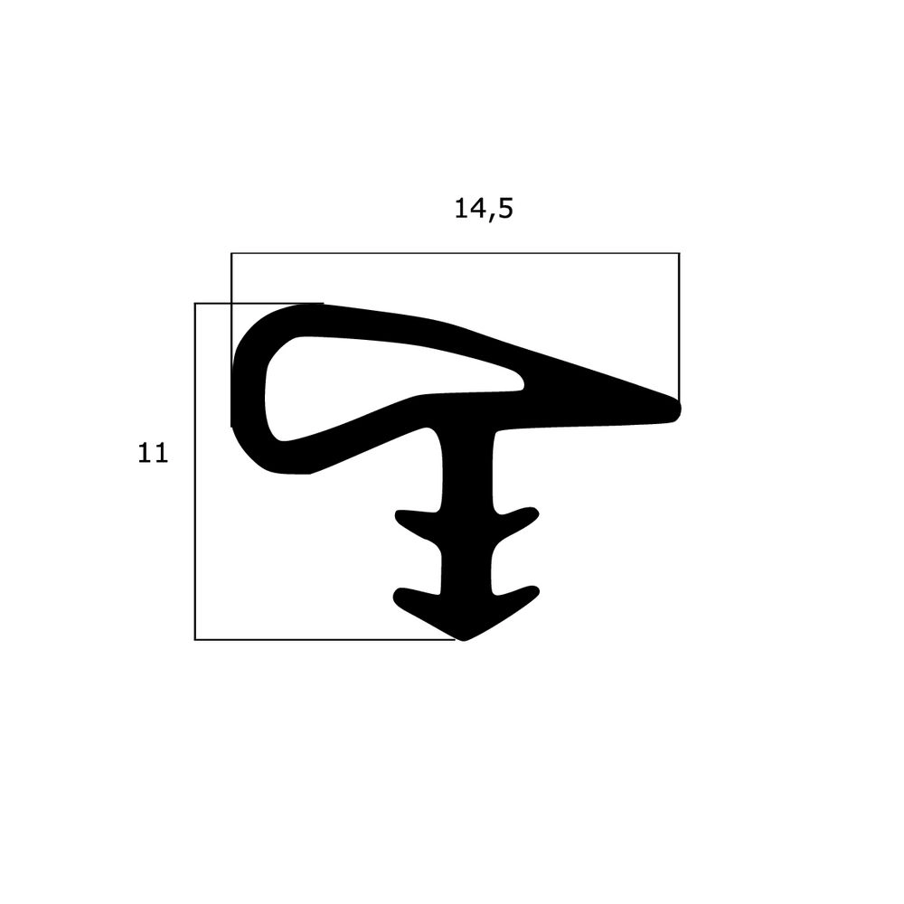 Türrahmen Dichtung - Holzzargendichtung für Haustüren | 4 mm Nutbreite | Farbe: braun