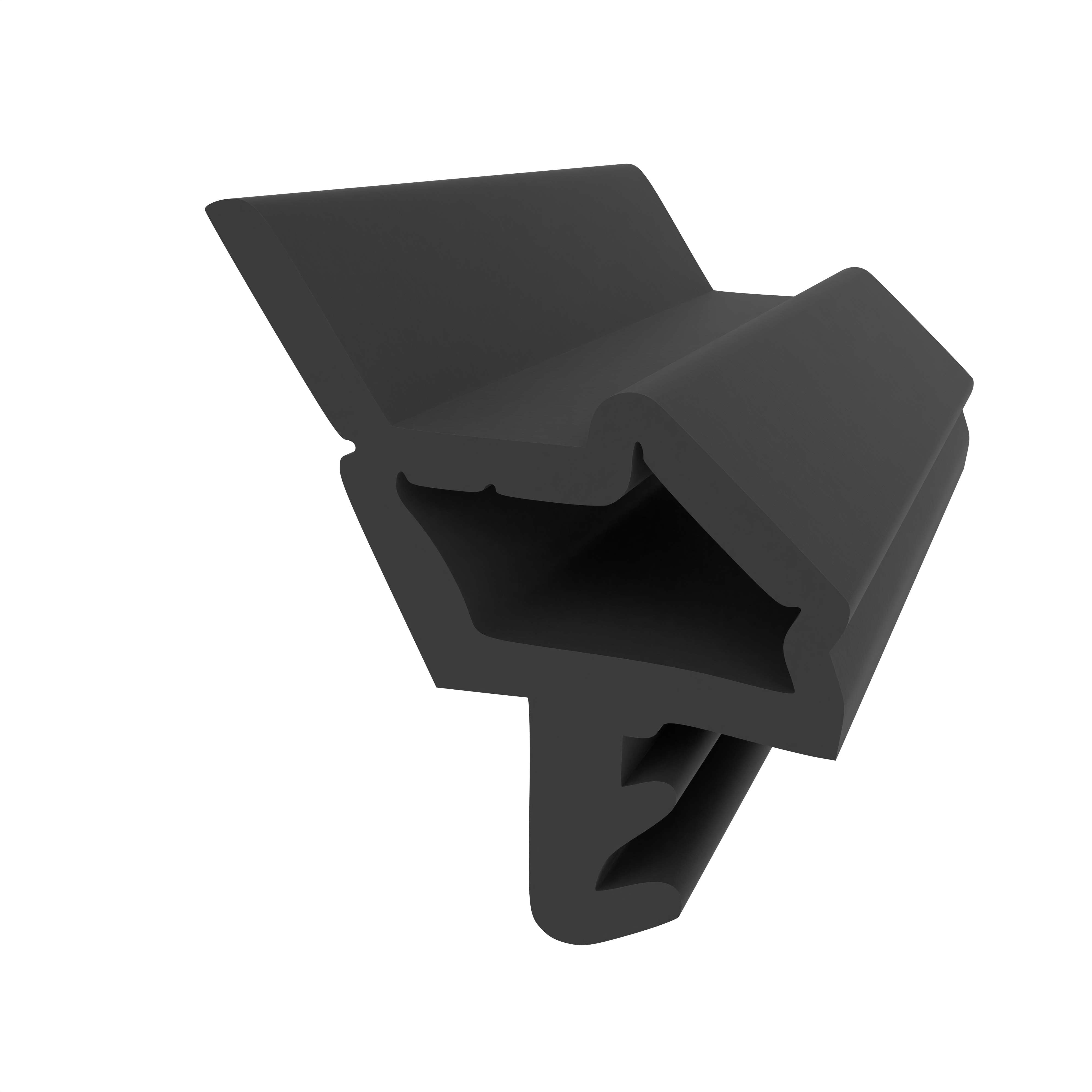 Türrahmen Dichtung - Holzzargendichtung für Zimmertüren | 3 mm Nut | Farbe: schwarz