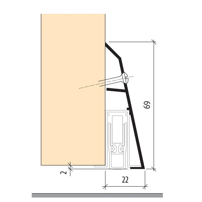 Absenkdichtungen - Planet Sockel | Länge: 1250 mm