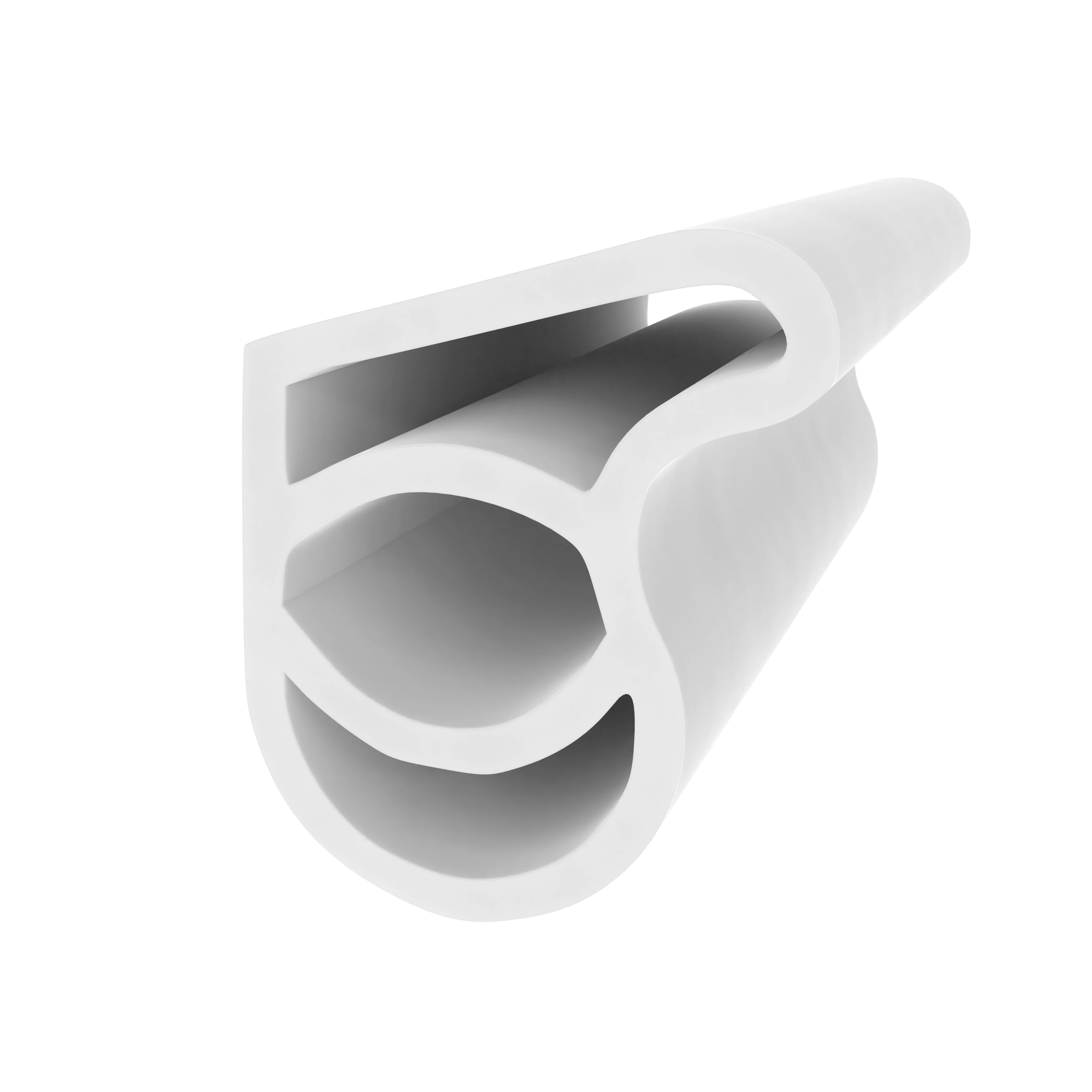 Türrahmen Dichtung - Stahlzargendichtung für Stahlrahmen | 19 mm Höhe | Farbe: weiß