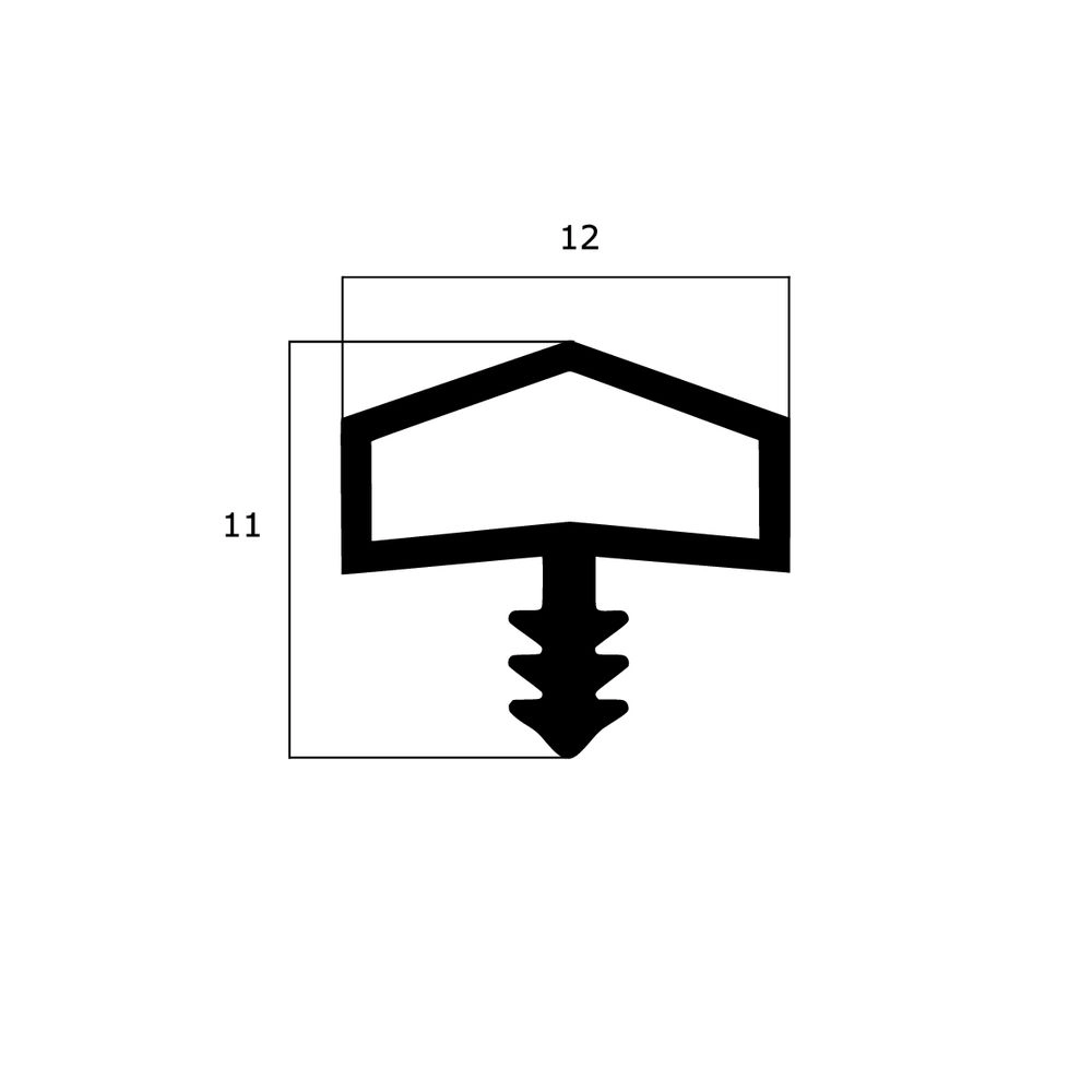 Türrahmen Dichtung - Holzzargendichtung für Haustüren | 3 - 4 mm Nutbreite | Farbe: braun
