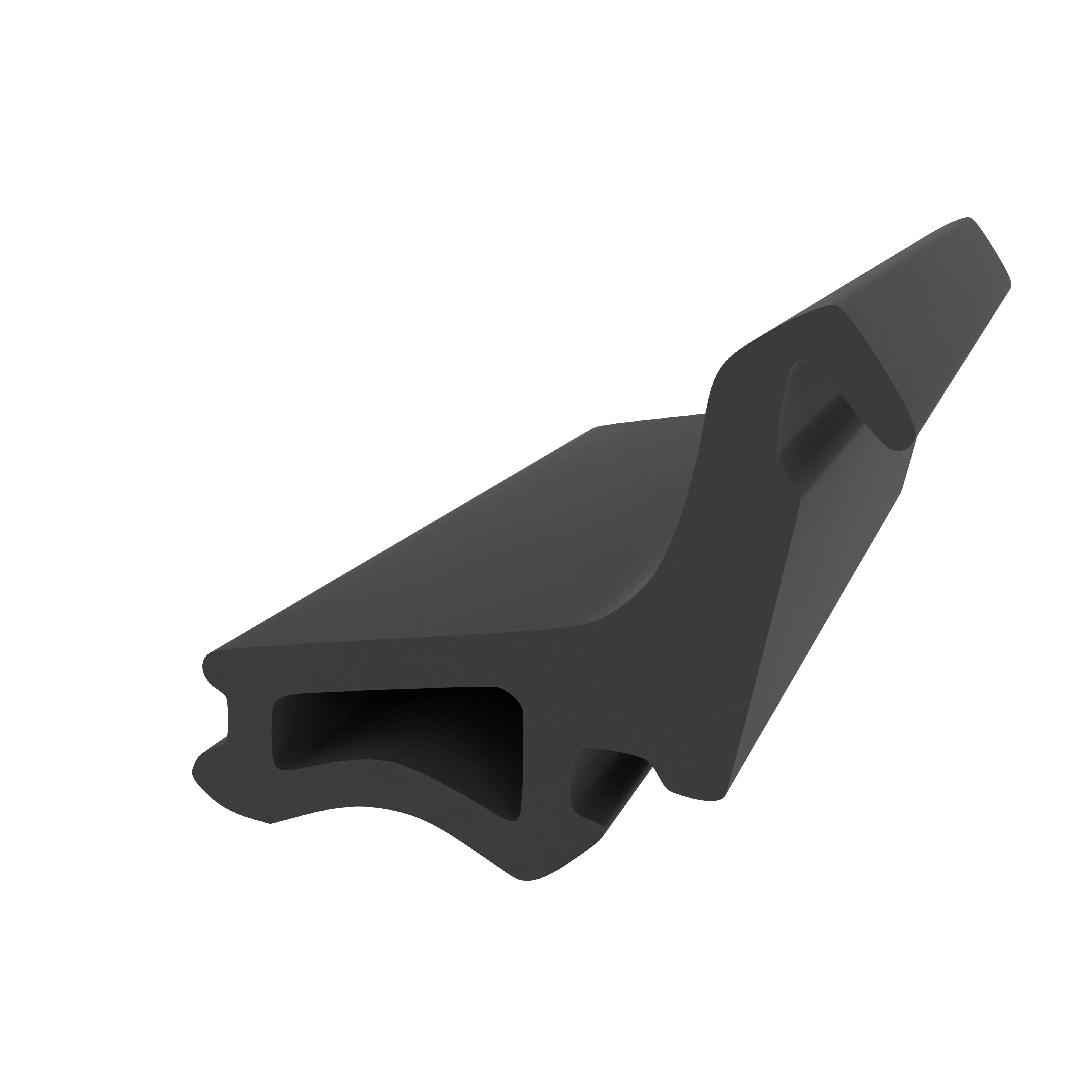 Türrahmen Dichtung - Mitteldichtung für Metall- und Alufenster | 18 mm Höhe | Farbe: schwarz