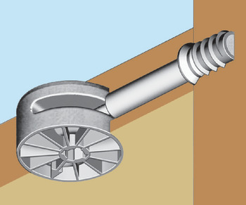 Verbinder & Bodenträger - Verbindergehäuse von Häfele Maxifix | Bohrtiefe: 15,5 mm | Für Holzdicke ab 19 mm